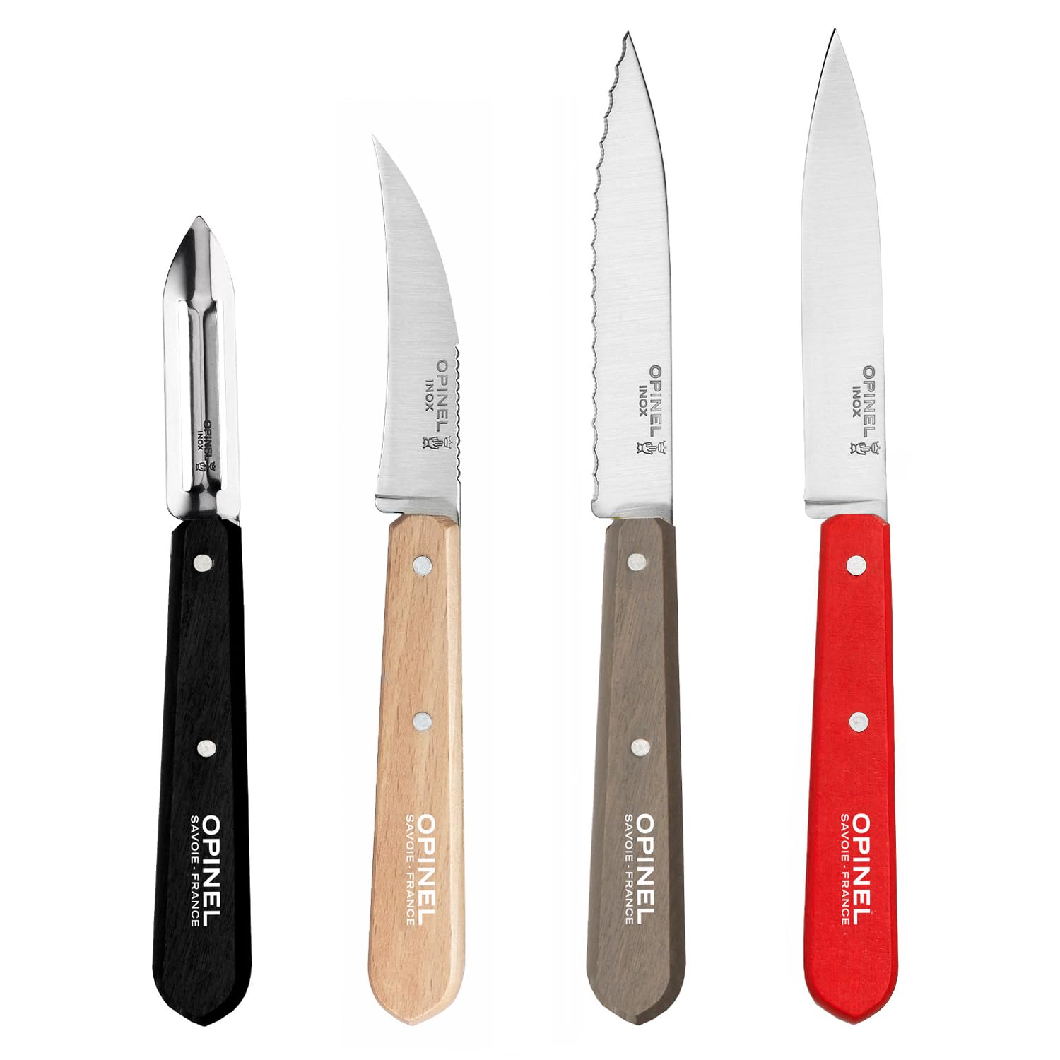 opinel-essentials-k-chenmesser-set-4-teilig-rostfreie-messer-mit-farbigen-griffe image 1