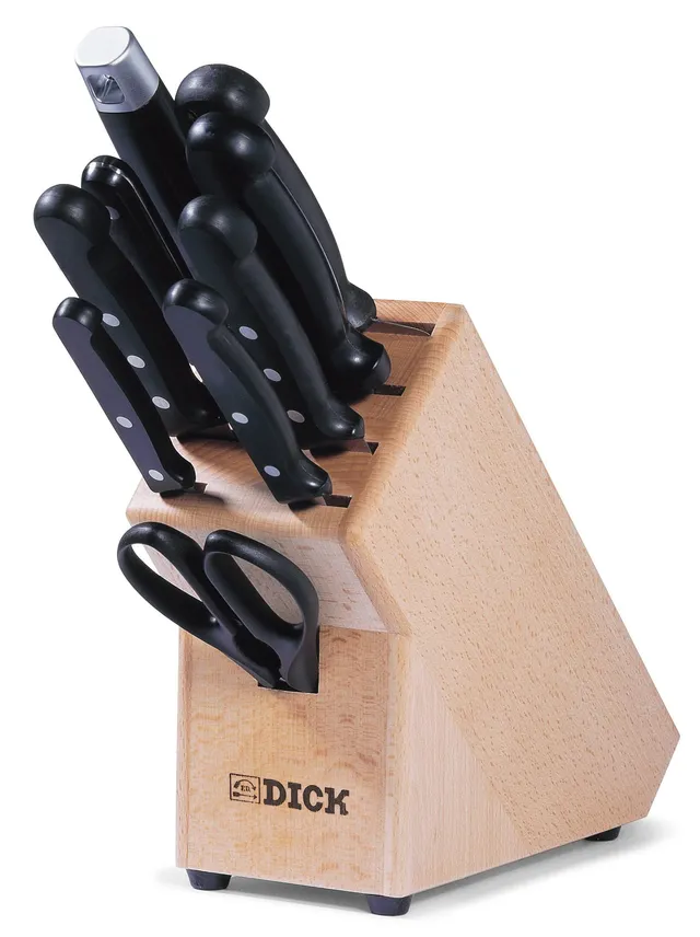 f-dick-superior-holzmesserblock-9-teilig-mit-wetzstahl image 1
