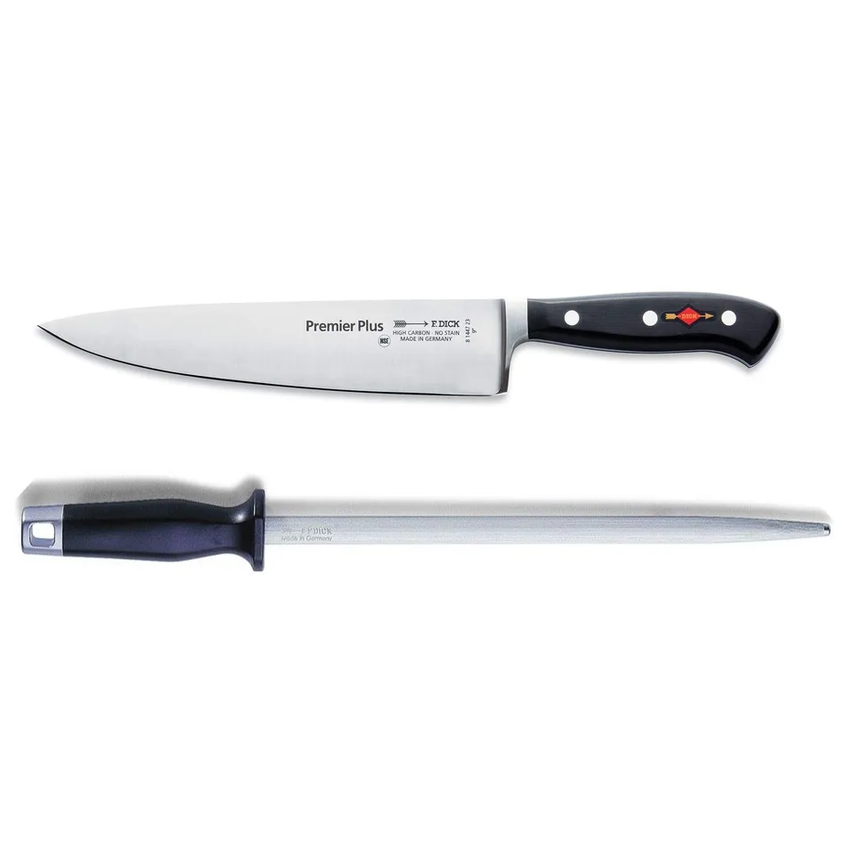 f-dick-premier-plus-kochmesser-23-cm-set-inkl-standard-wetzstahl-30-cm image 1