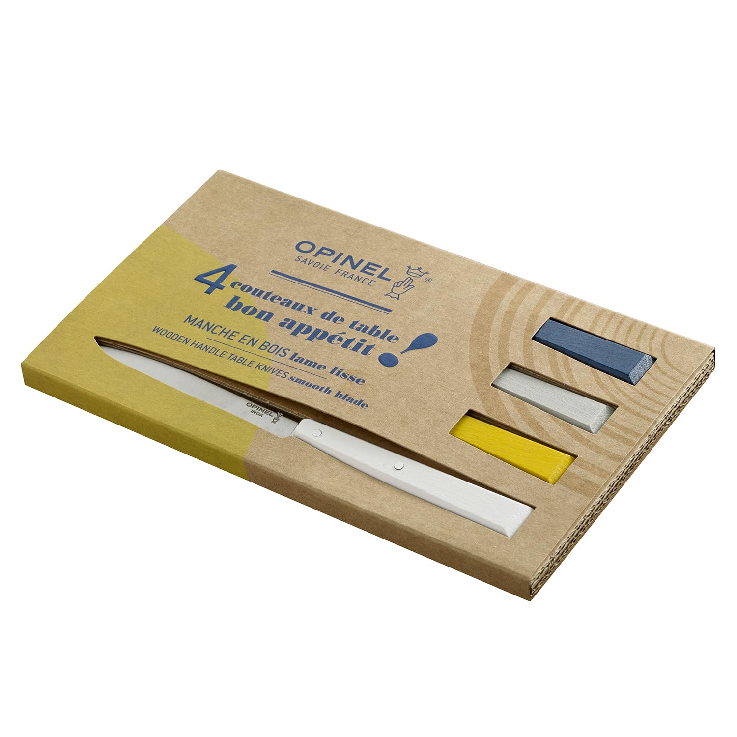 opinel-bon-appetit-celeste-tafelmesser-set-4-teilig-rostfrei-12c27-buchenholz image 6