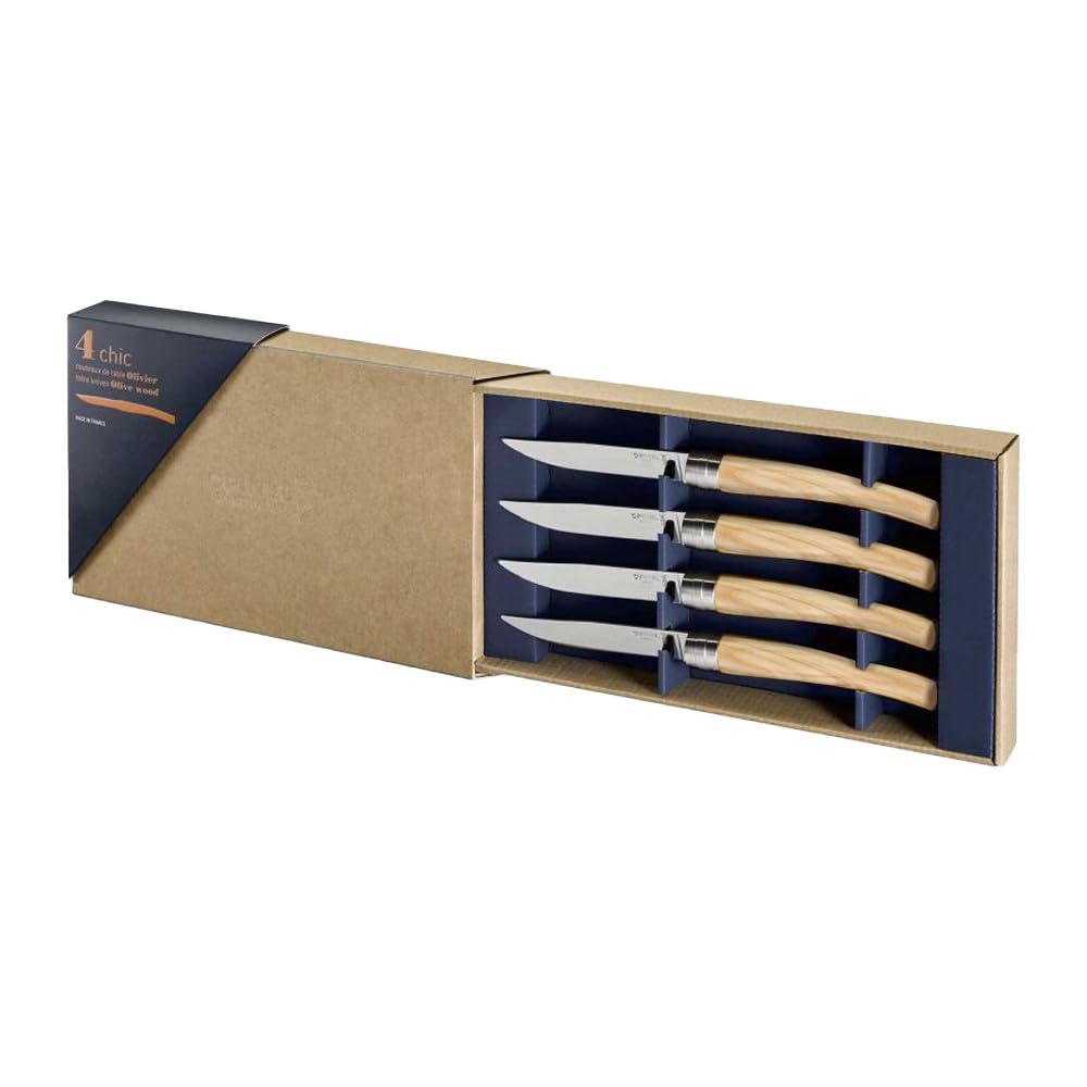 opinel-table-chic-tafelmesser-4er-set-esche-fresno-polierte-klinge image 3