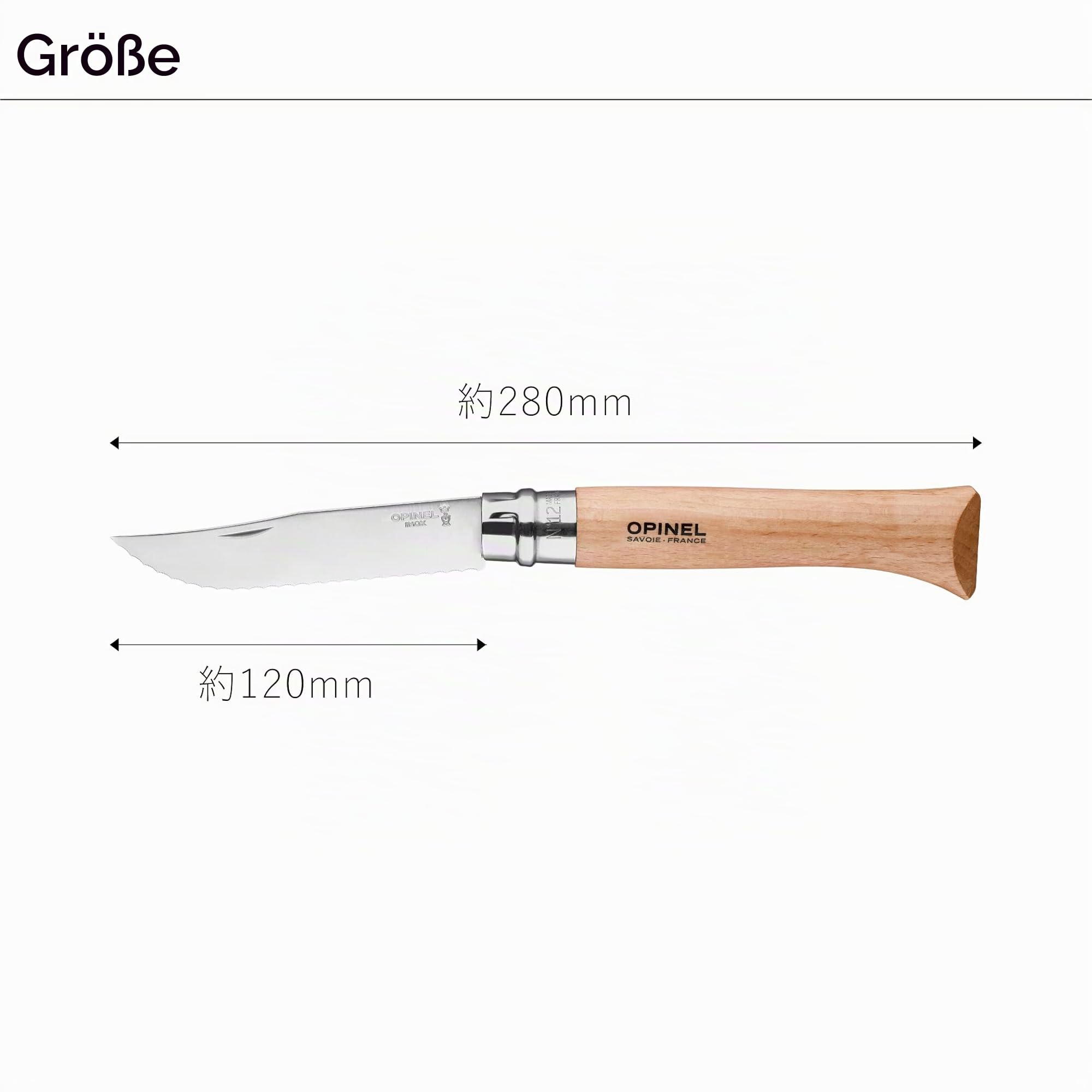 opinel-taschenmesser-no-12-wellenschliff-camping-klappmesser-aus-sandvik-edelsta image 3