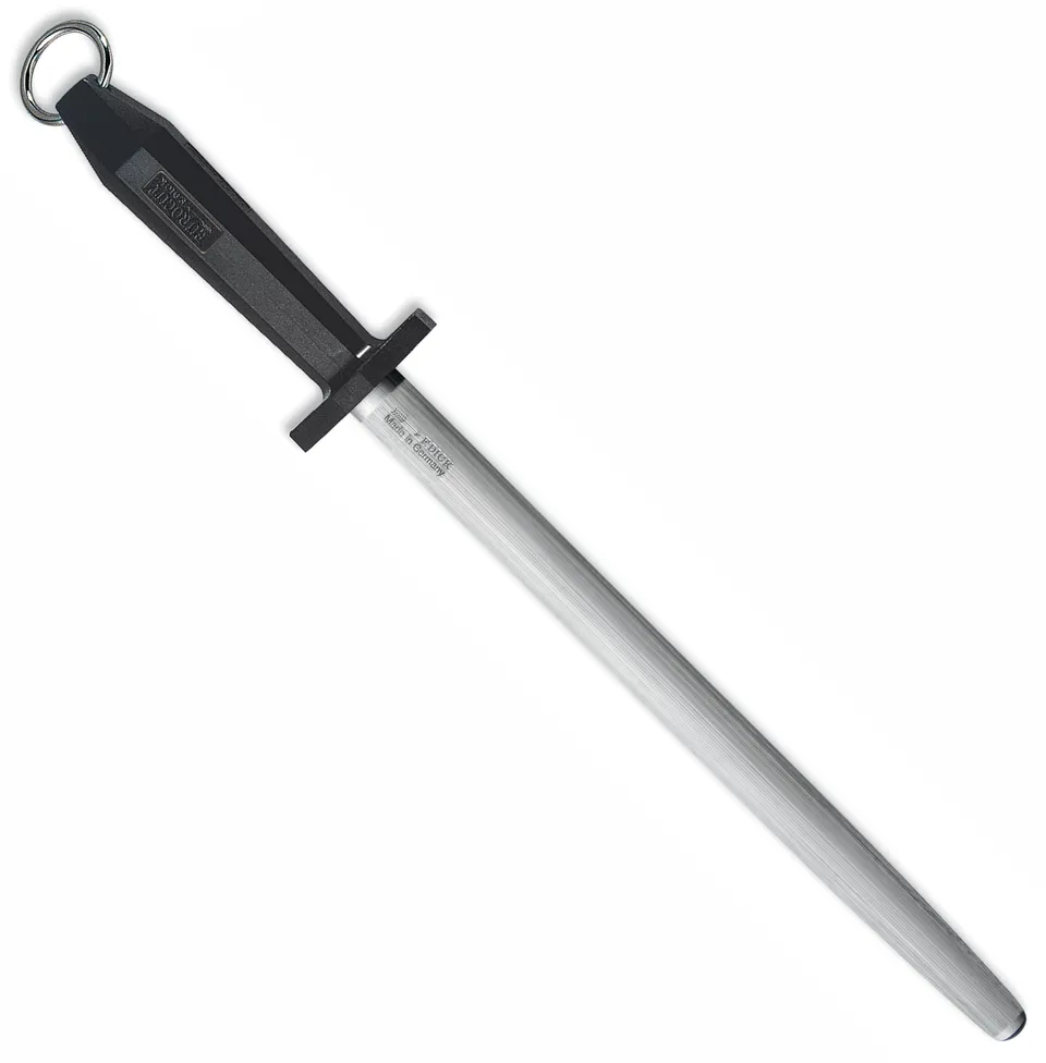 f-dick-eurocut-wetzstahl-30-cm-oval-standardzug-schwarz image 1