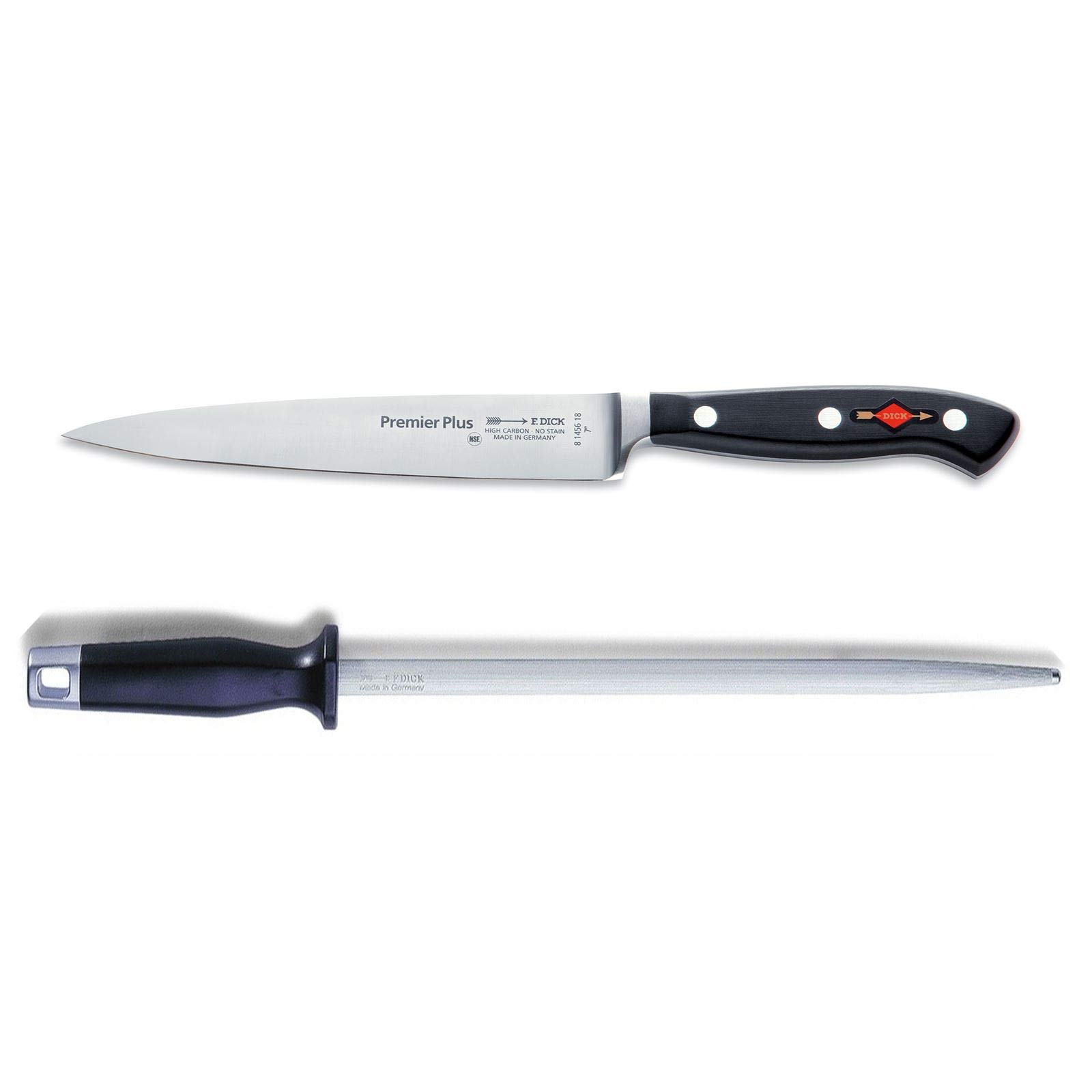 f-dick-premier-plus-tranchiermesser-18-cm-set-mit-standard-wetzstahl-30-cm image 1