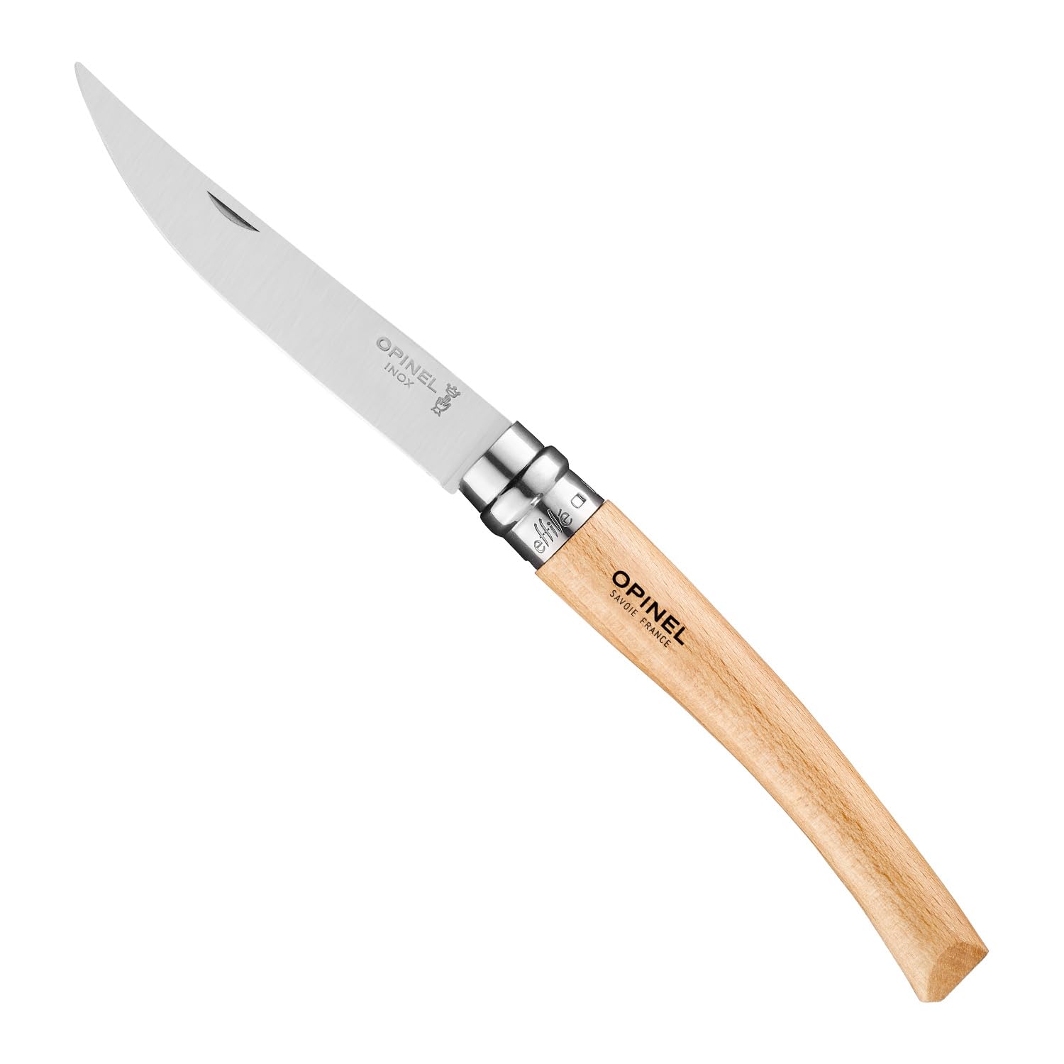opinel-n-10-effil-buchenholz-taschenmesser-schmale-polierte-klinge image 1