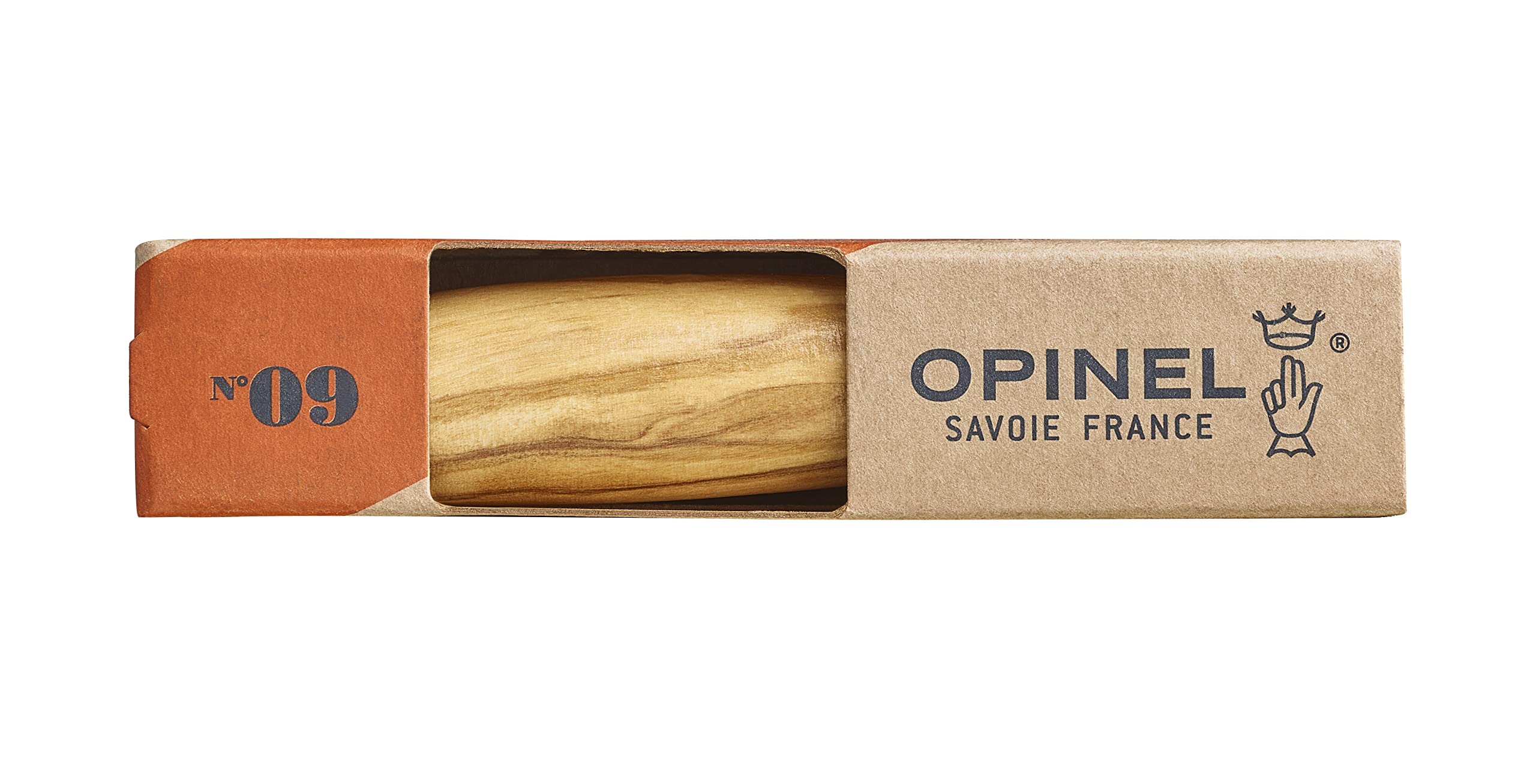 opinel-taschenmesser-no-09-mit-olivenholz-griff-und-12c27-edelstahl-klinge image 4