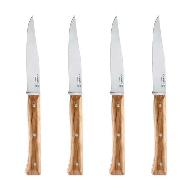 opinel-facette-olive-tafelmesser-set-4-teilig-rostfreier-ma5-stahl-11-cm image 1
