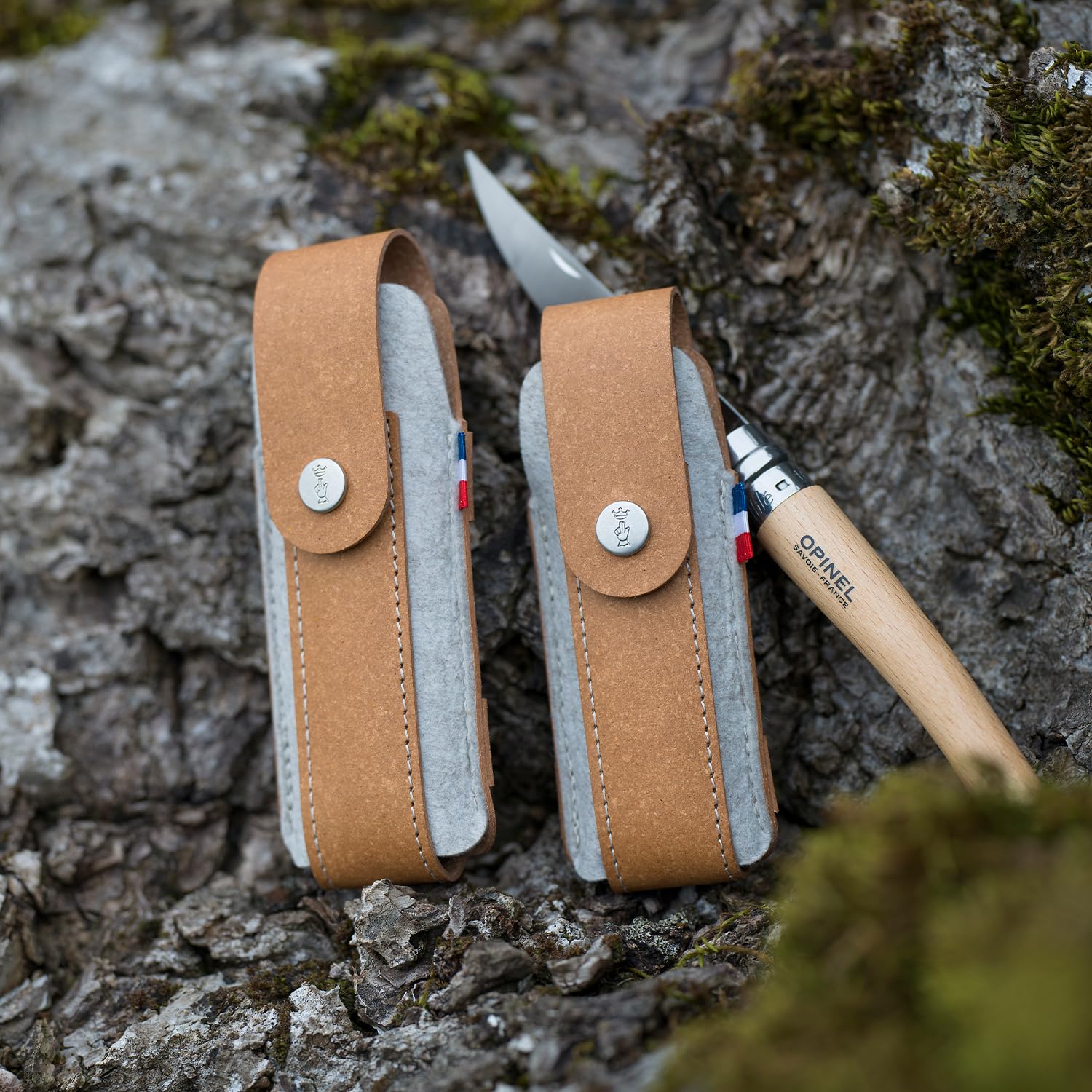 opinel-outdoor-etui-l-braun-aus-recyceltem-leder-r-pet-filz image 8