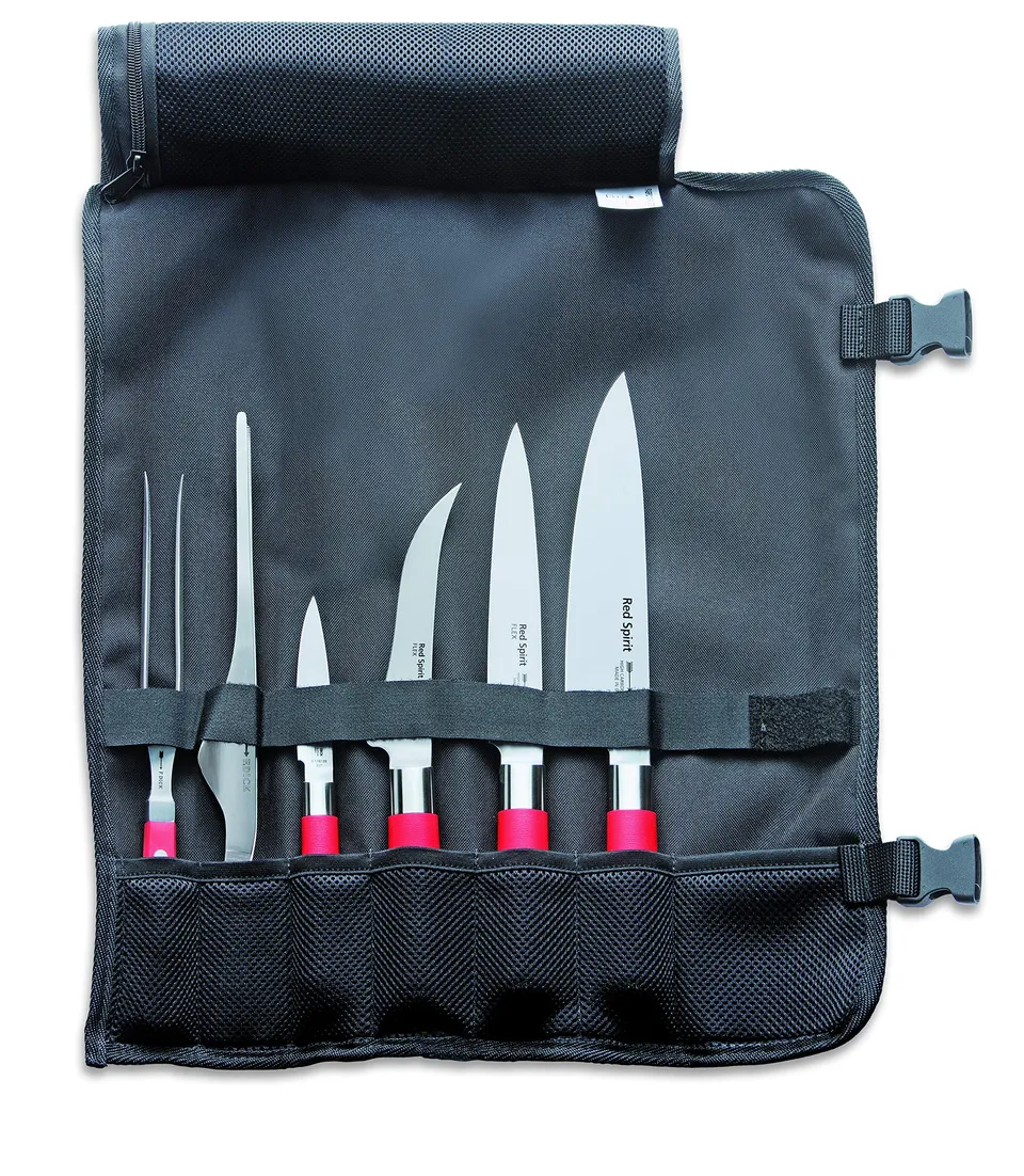 f-dick-red-spirit-messerset-6-teilig-mit-rolltasche-kochmesser-filetiermesser-au image 1
