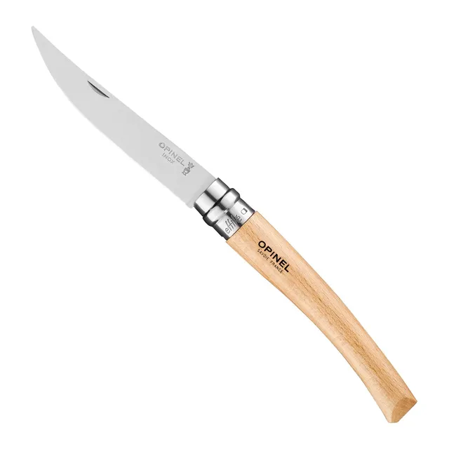 opinel-n-10-effil-buchenholz-taschenmesser-schmale-polierte-klinge image 1