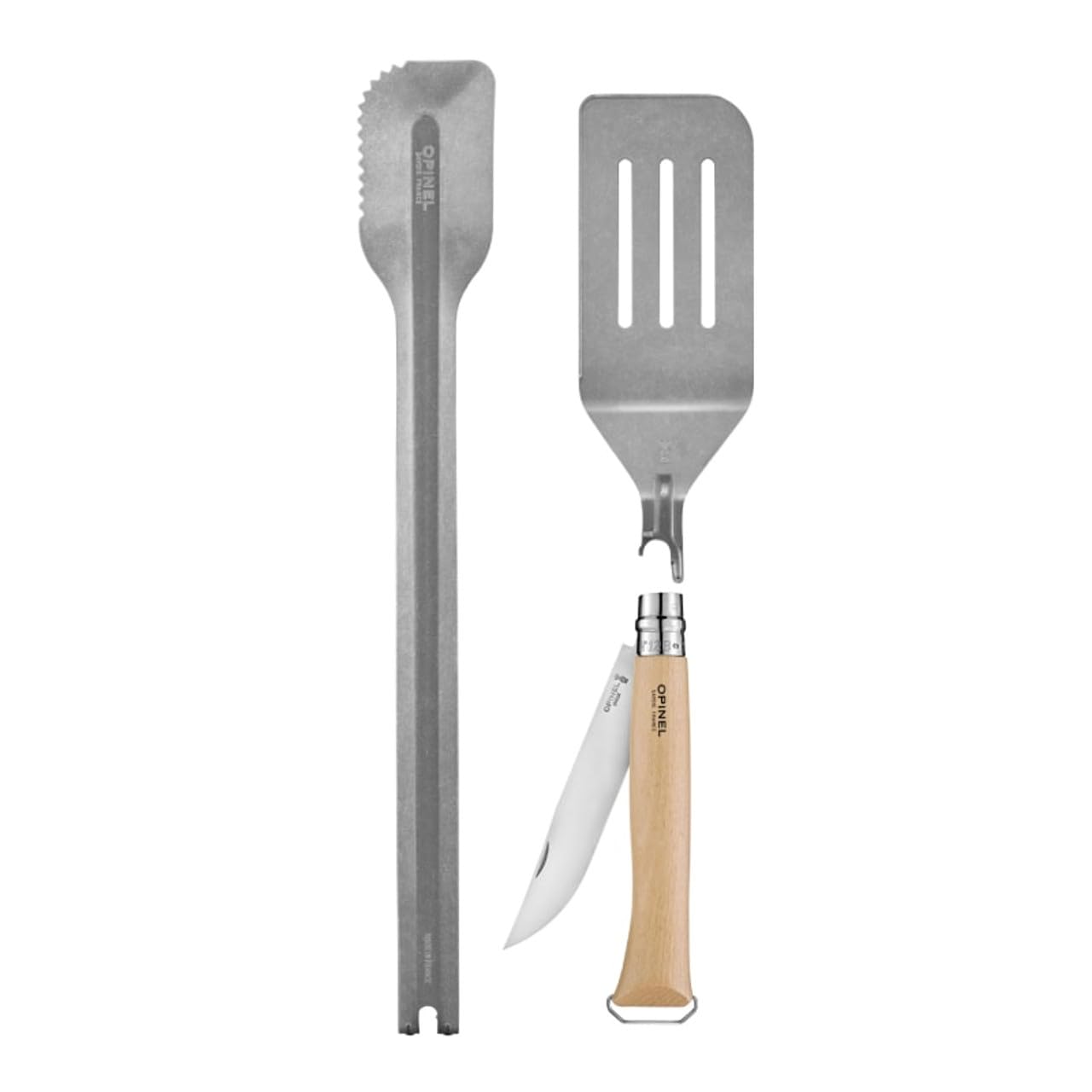 opinel-grill-set-10000442-mit-klappmesser-n-12-spatula-und-xl-zange-edelstahl image 4