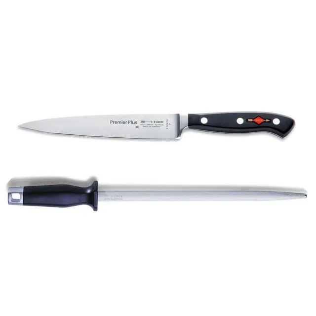 f-dick-premier-plus-tranchiermesser-18-cm-set-mit-standard-wetzstahl-30-cm image 1