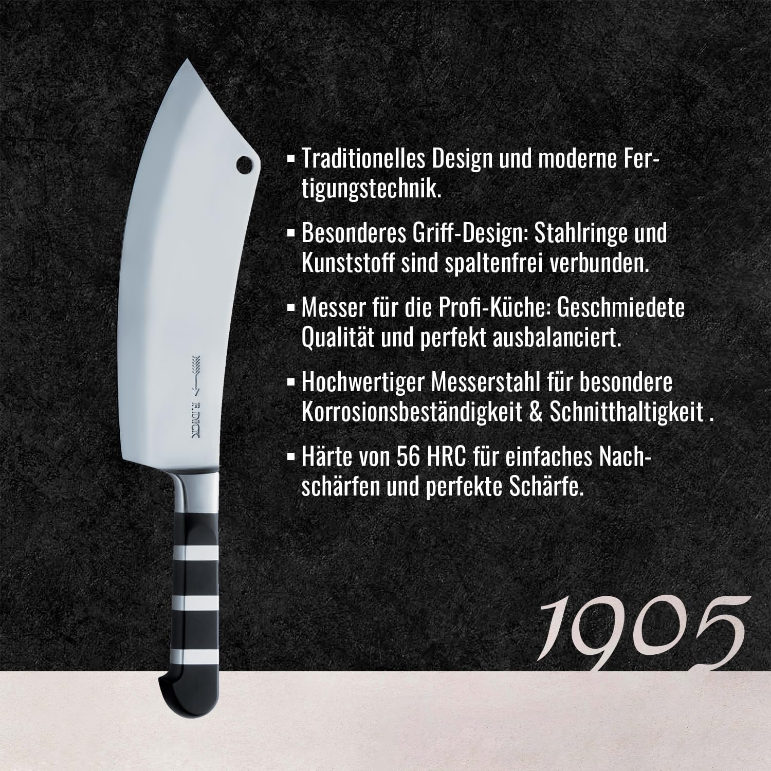 f-dick-1905-ajax-kochmesser-22-cm-x50crmov15-56-hrc image 3