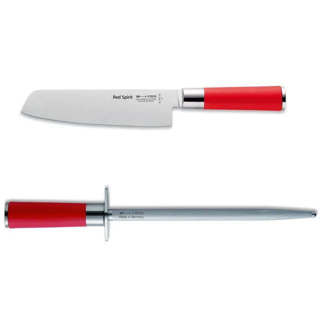 f-dick-red-spirit-usuba-gem-semesser-18-cm-set-mit-wetzstahl-25-cm image 1