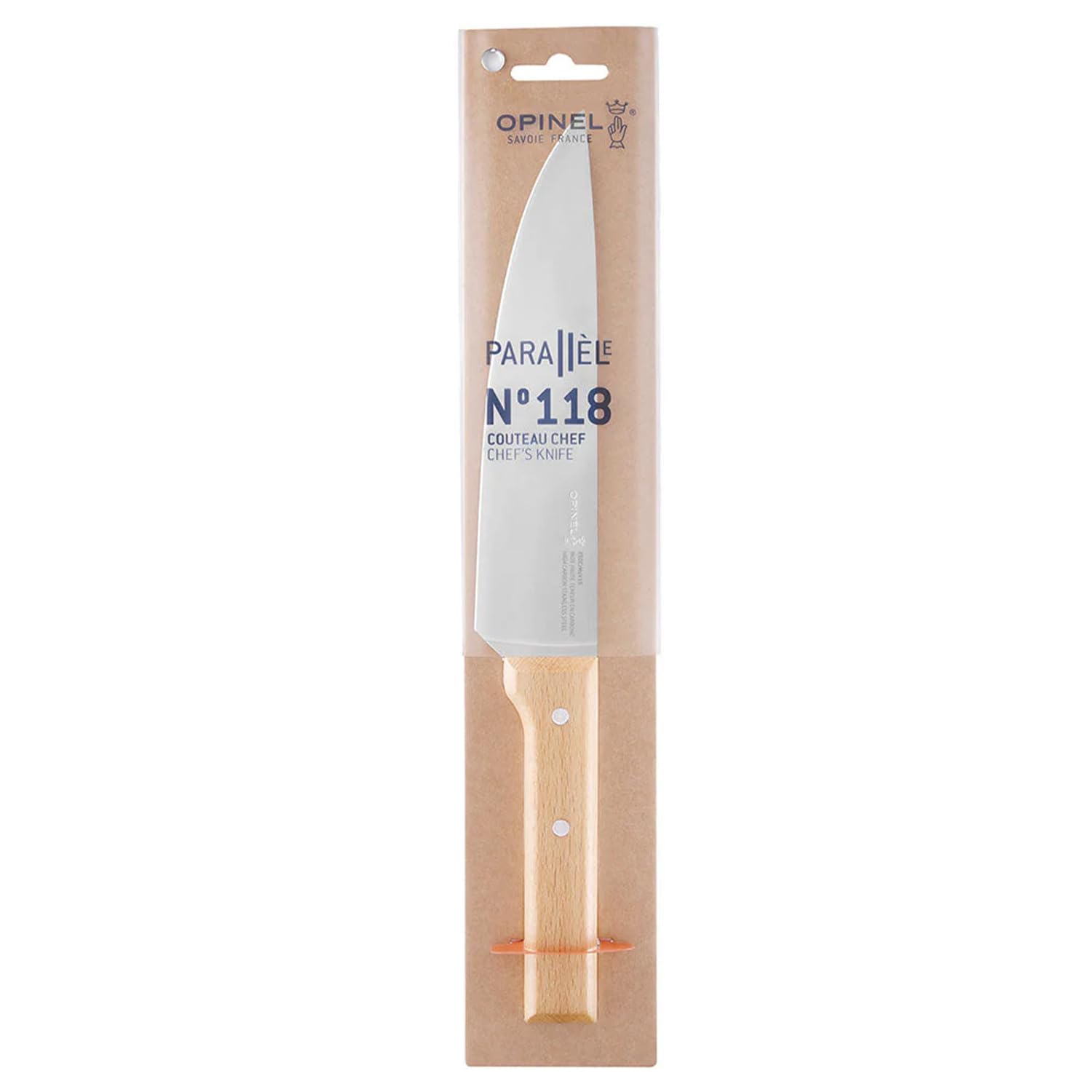 opinel-1818-parallele-chefmesser-buchenholzgriff-k-chenmesser image 2