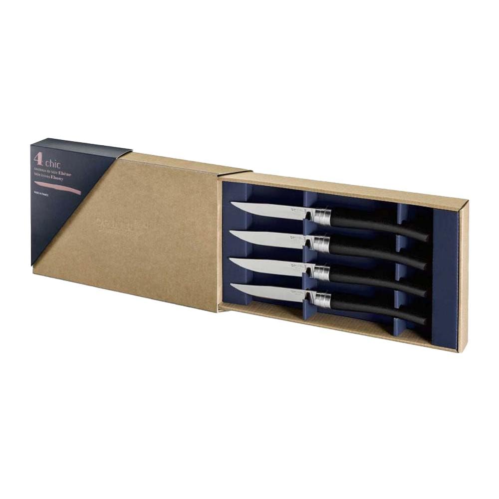 opinel-table-chic-tafelmesser-4er-set-ebano-spiegelpolitur image 3