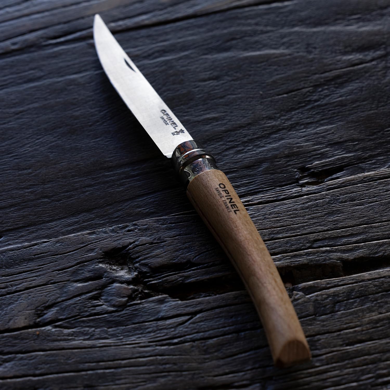 opinel-n-10-effil-buchenholz-taschenmesser-schmale-polierte-klinge image 6