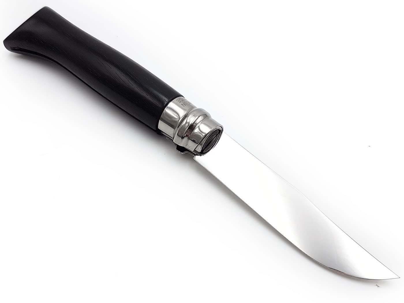 opinel-n-08-taschenmesser-schwarz-8-5-cm-buchenholz-sandvik-edelstahl-virobloc image 2