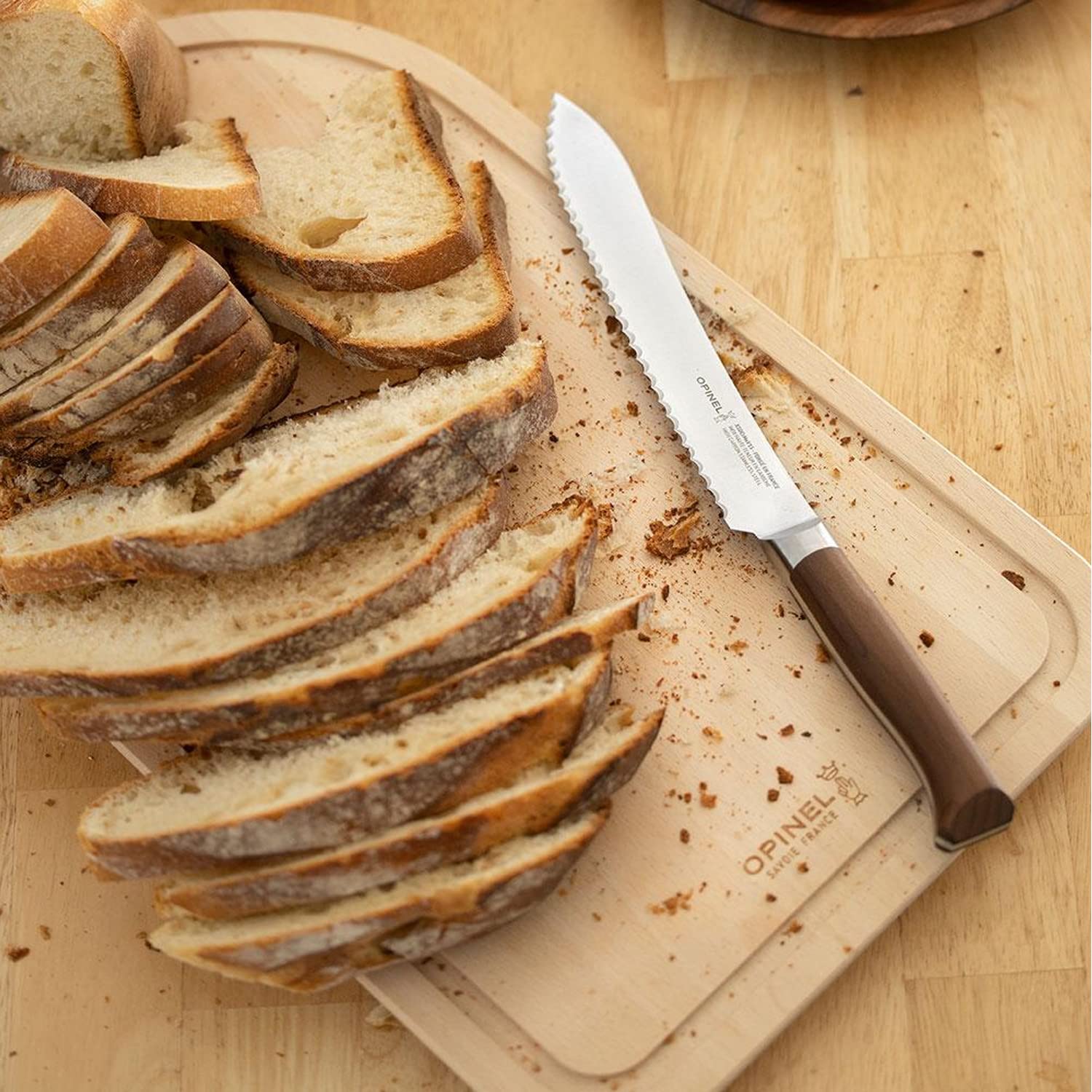 opinel-schneidebrett-grande-254569-aus-buchenholz-mit-saftrille image 4