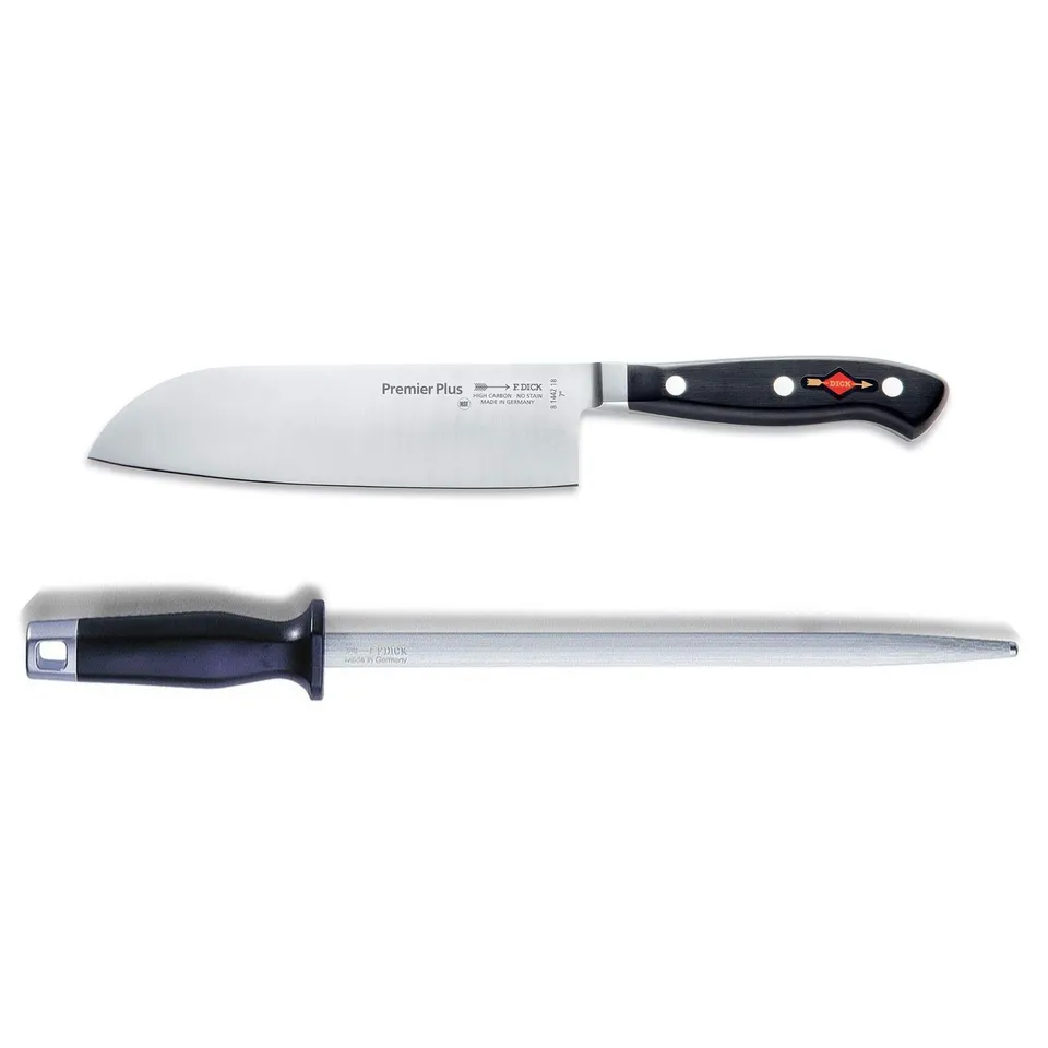 f-dick-premier-plus-santoku-messer-18-cm-set-mit-wetzstahl-25-cm image 1