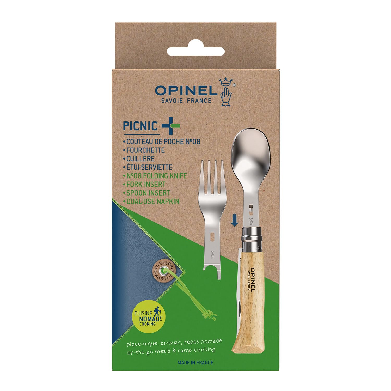 opinel-plus-picnic-set-mit-n-08-buchenholz-messer-picknick-set image 3