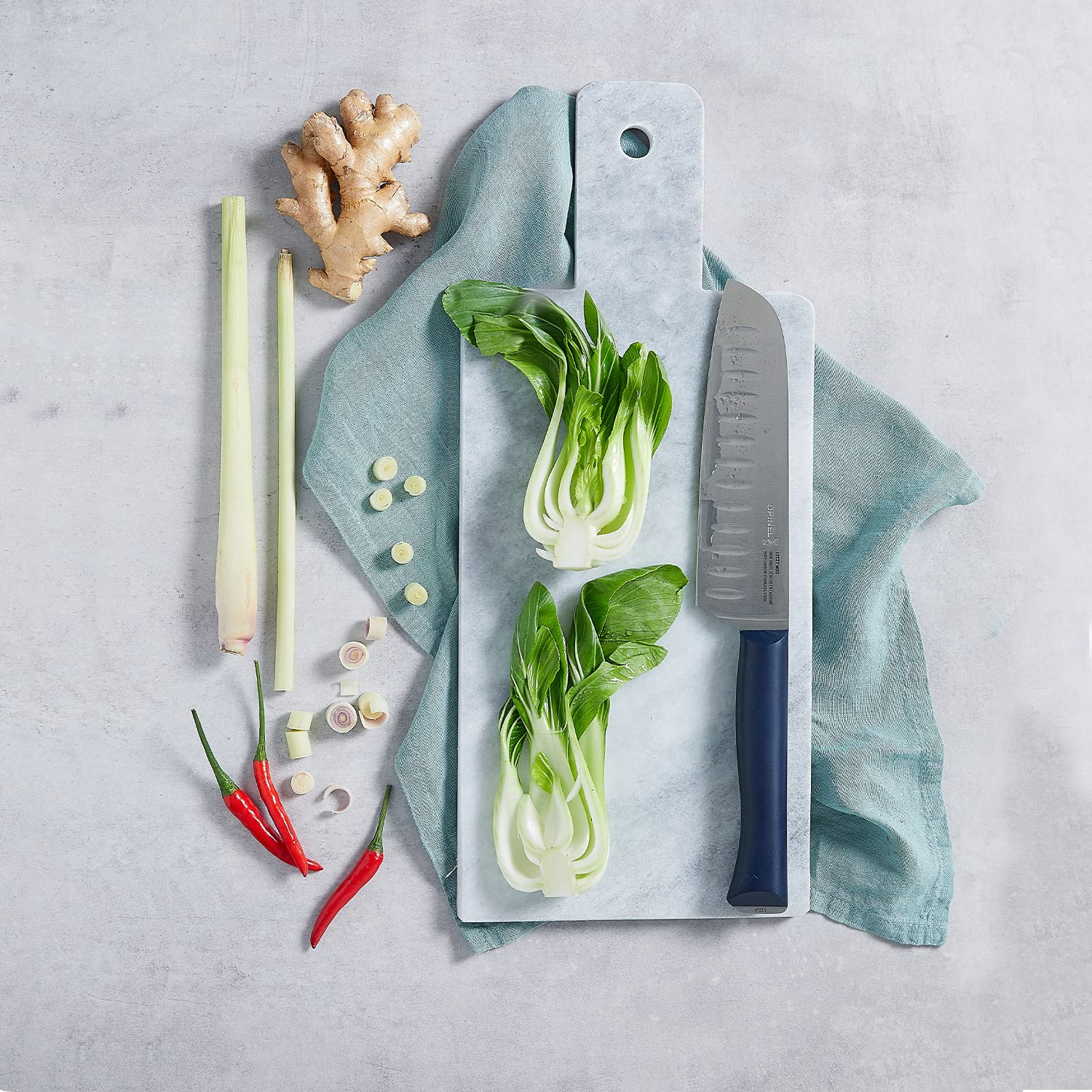 opinel-intempora-ii-santoku-full-tang-k-chenmesser-rostfrei image 5