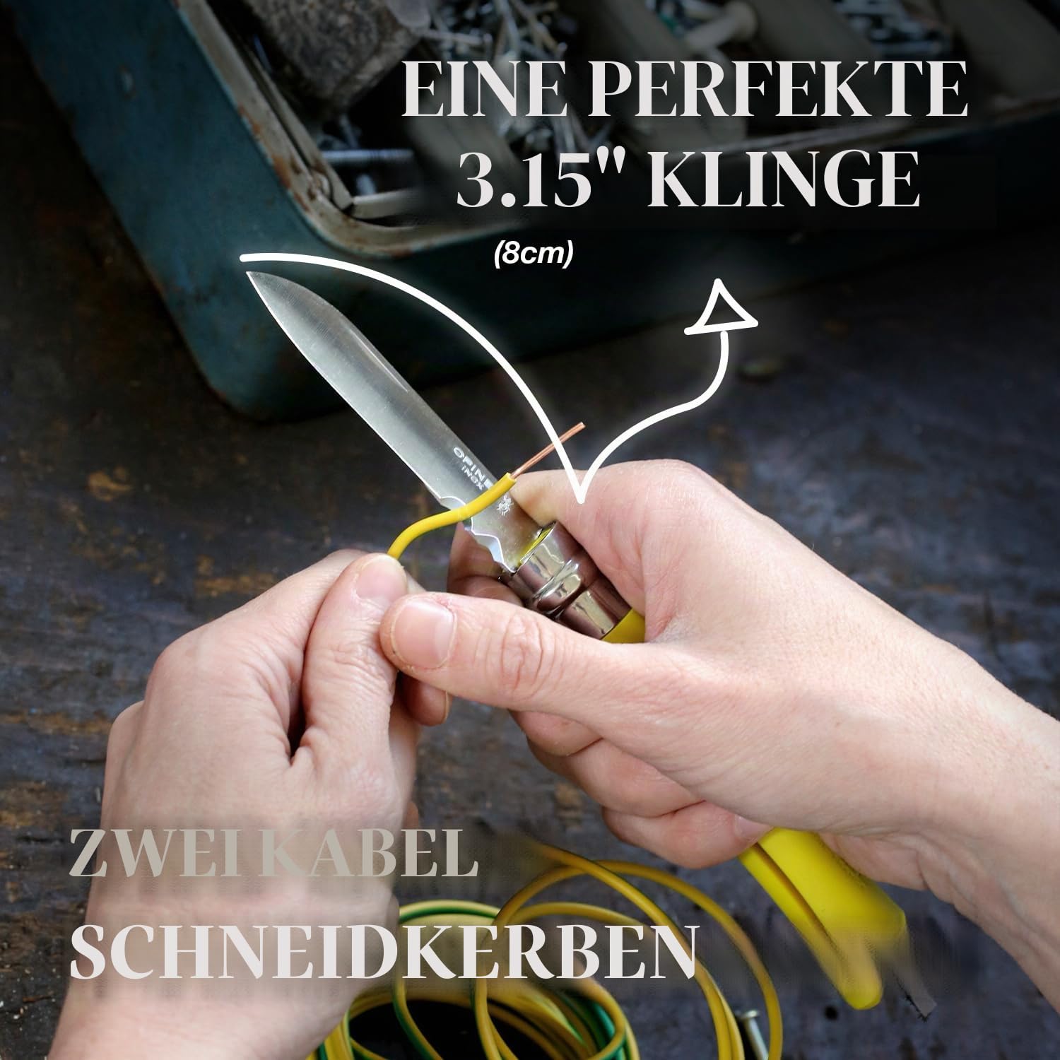 opinel-no-09-diy-elektrikermesser-sandvik-12c27-mit-abisolierer-fadenschneider-u image 4