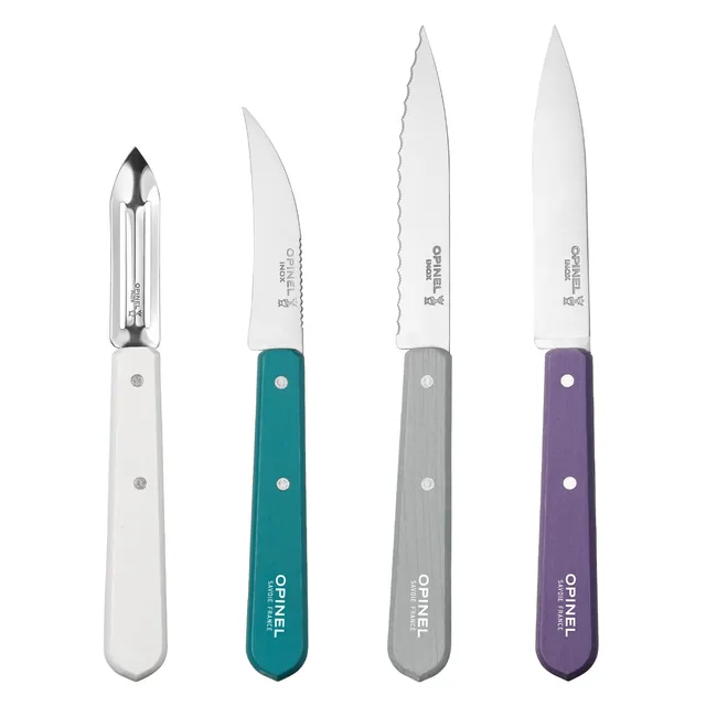 opinel-essentials-k-chenmesser-set-4-teilig-edelstahl-bunt image 1