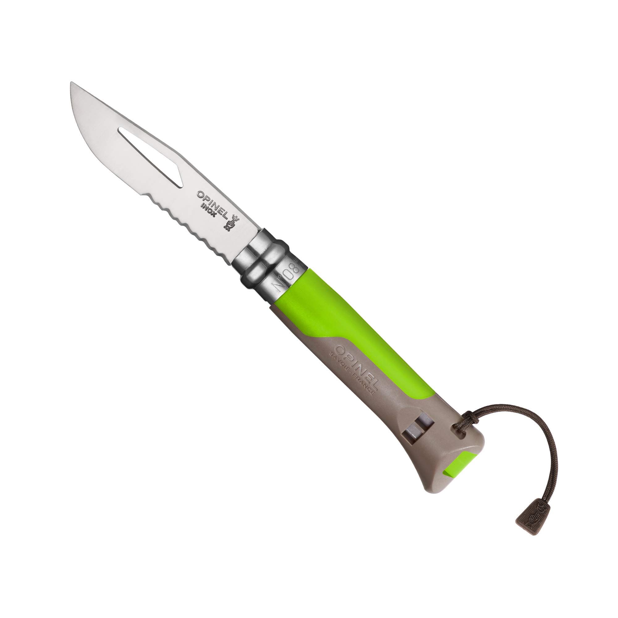 opinel-no-8-outdoor-taschenmesser-dunkelgr-n-mit-sandvik-12c27-klinge image 4