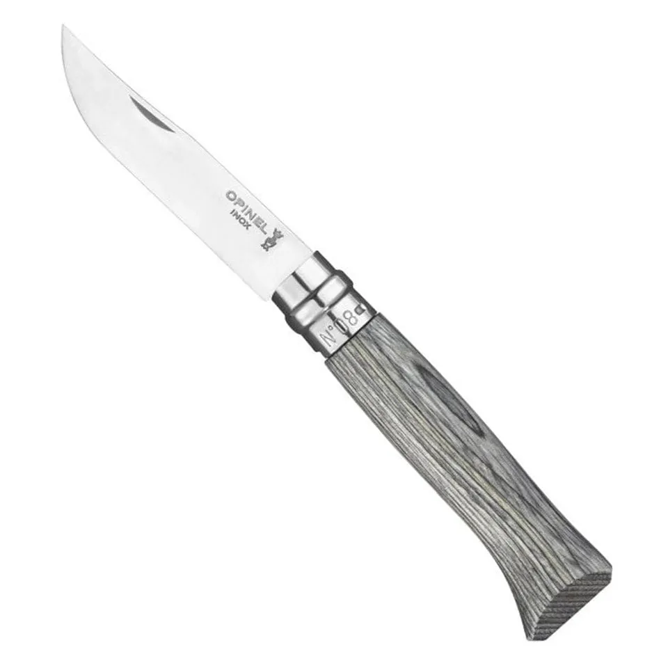 opinel-no-08-luxus-taschenmesser-254576-schichtholz-grau-19-5-cm image 1