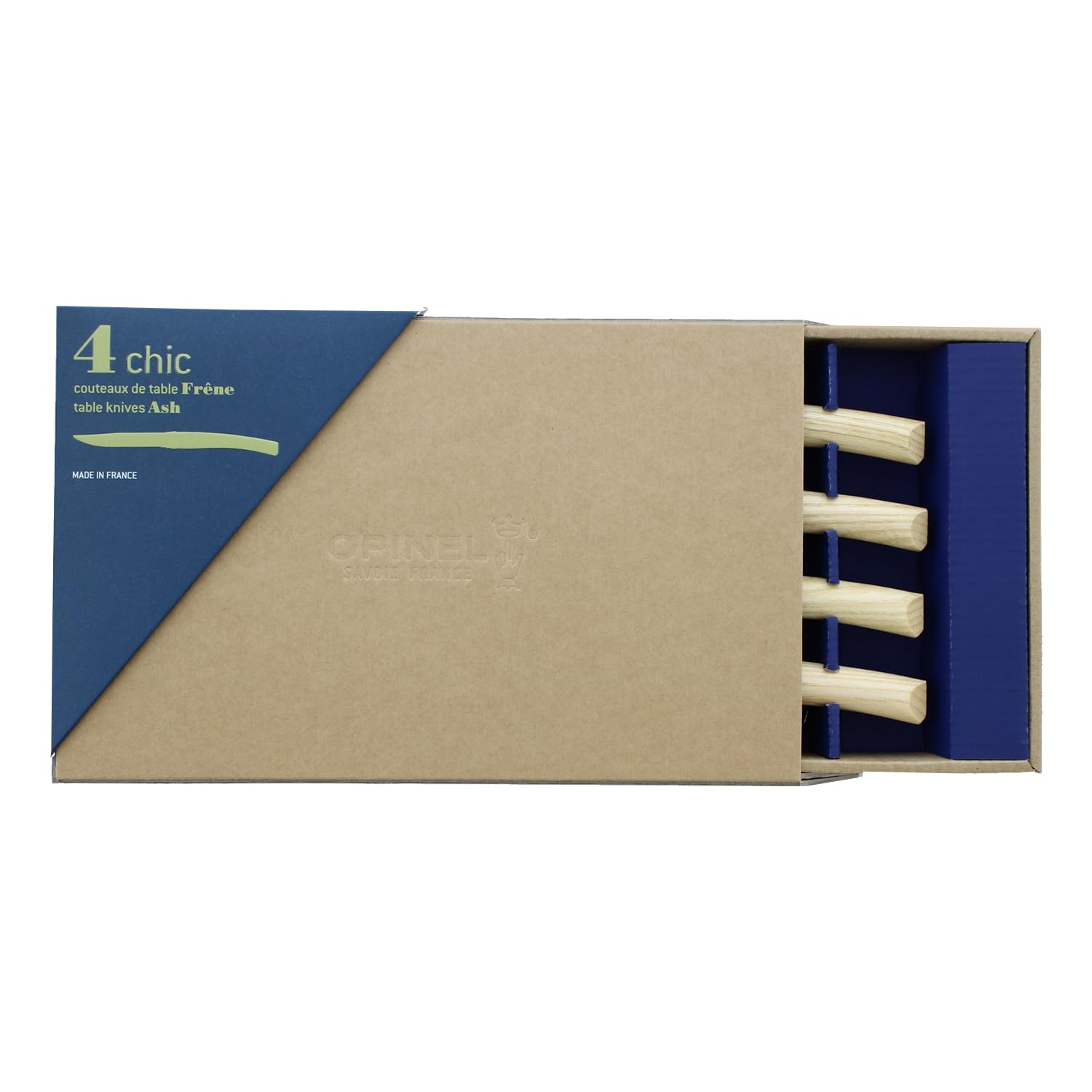opinel-table-chic-tafelmesser-4er-set-esche-fresno-polierte-klinge image 2