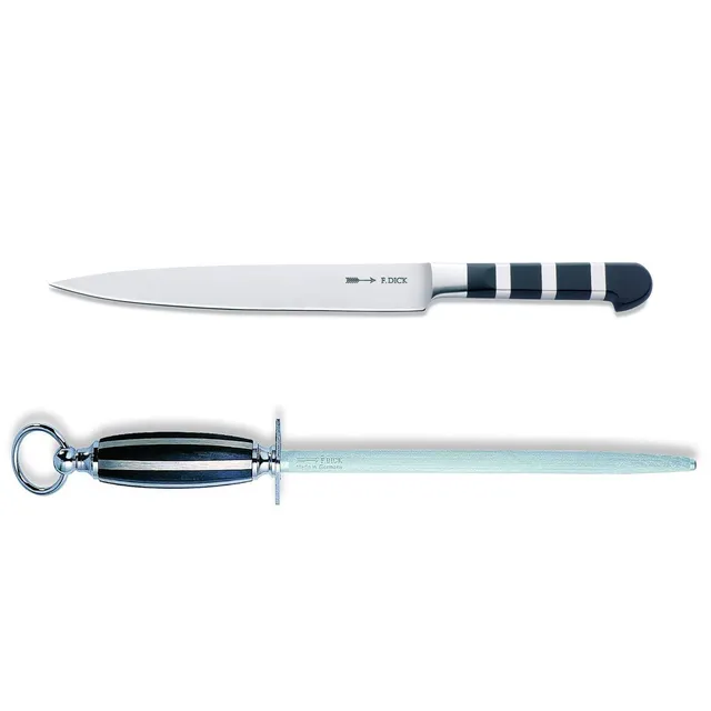 f-dick-1905-tranchiermesser-21-cm-set-mit-standard-wetzstahl-25-cm image 1