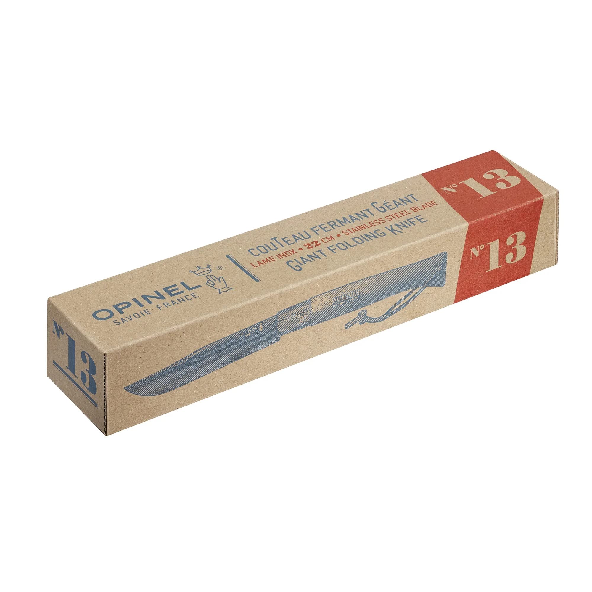 opinel-holzkiste-o122136-l-braun-dekorative-holzbox-mit-riesen-opinel-nr-13 image 3