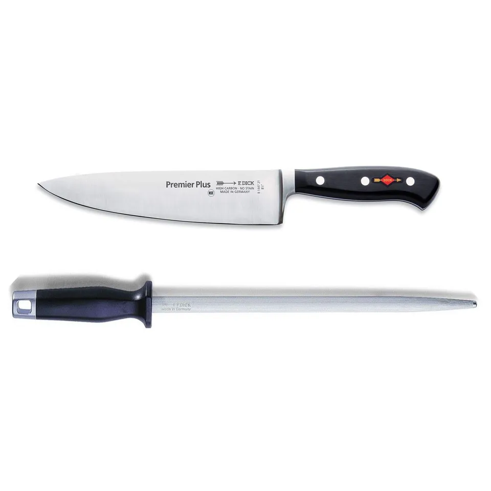 f-dick-premier-plus-kochmesser-21-cm-set-inkl-standard-wetzstahl-30-cm image 1