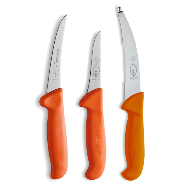 f-dick-ergogrip-messer-set-3-teilig-jagd-outdoor-orange image 1