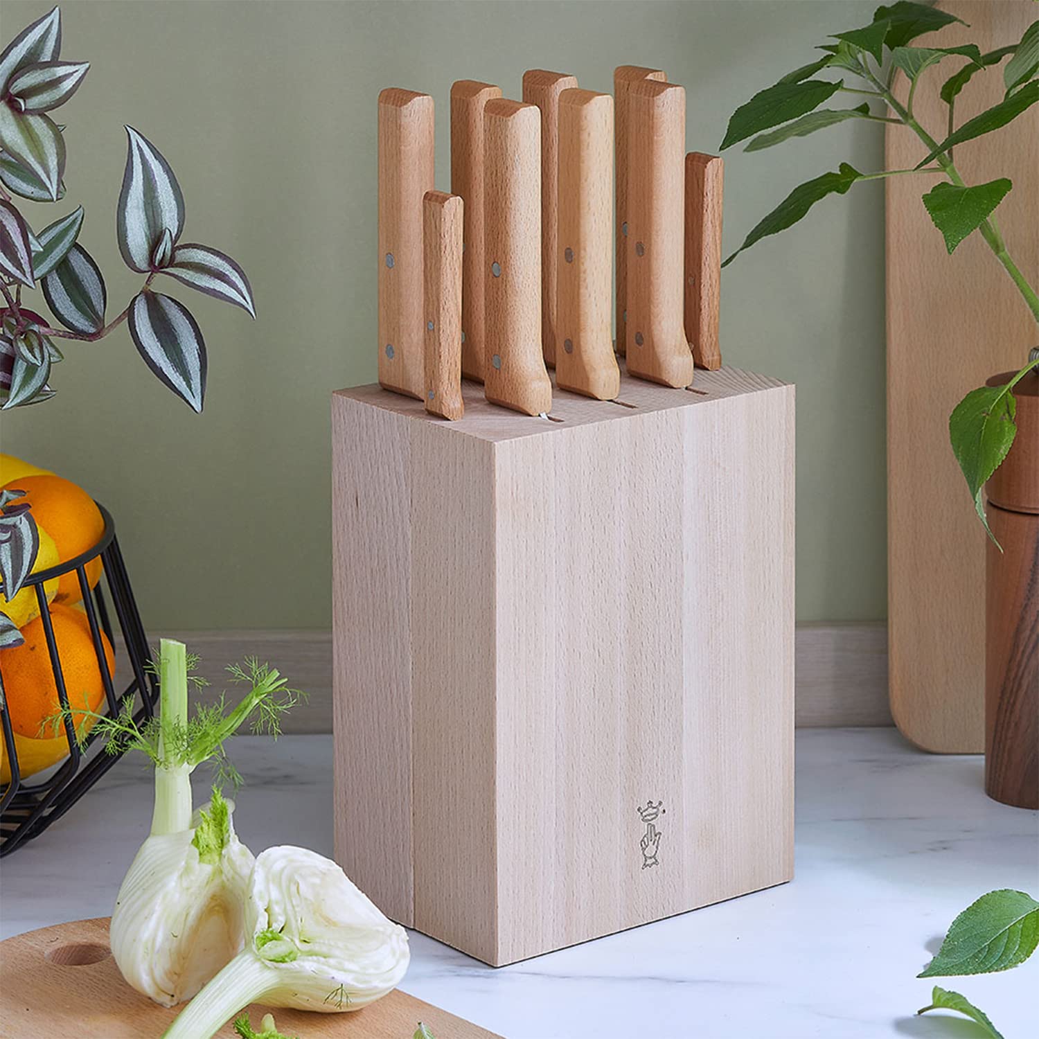opinel-254565-messerblock-holz-wei-opulenter-garten-f-r-9-messer image 3
