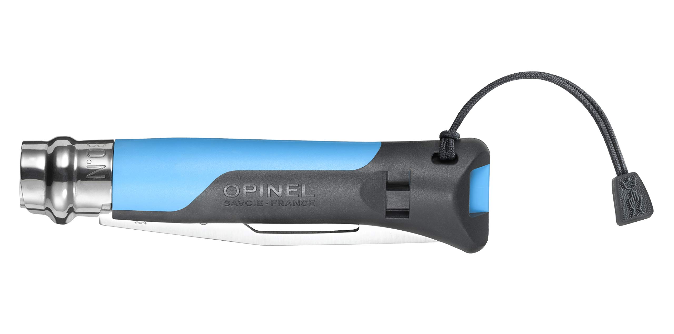 opinel-n-08-outdoor-taschenmesser-sandvik-12c27-teils-ge-pfeife image 3