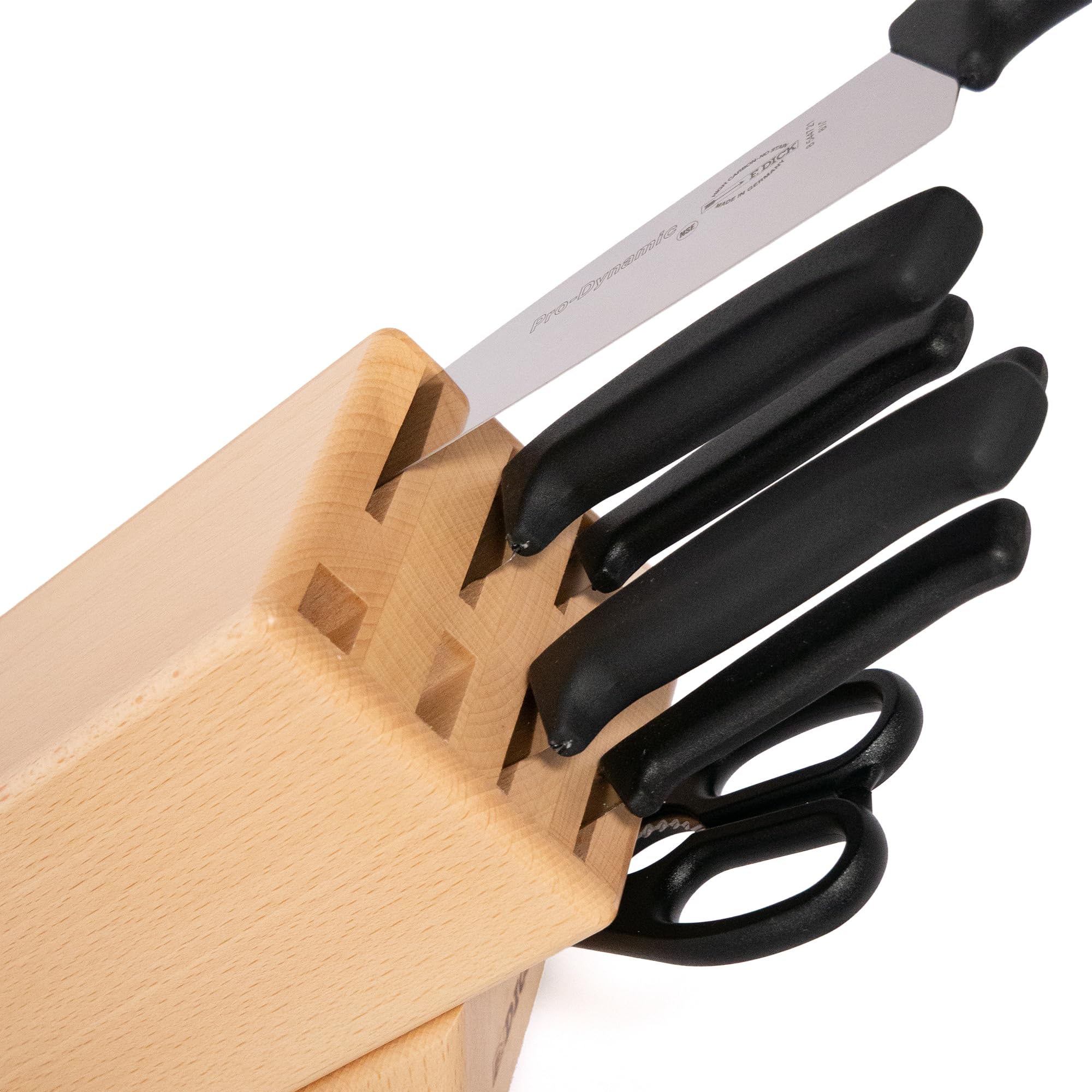 f-dick-prodynamic-messerset-10-teilig-buchenholzblock image 4
