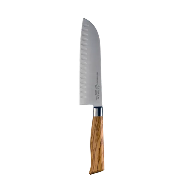 messermeister-oliva-elite-kullenschliff-santoku-messer-7-zoll-olivenholzgriff image 1