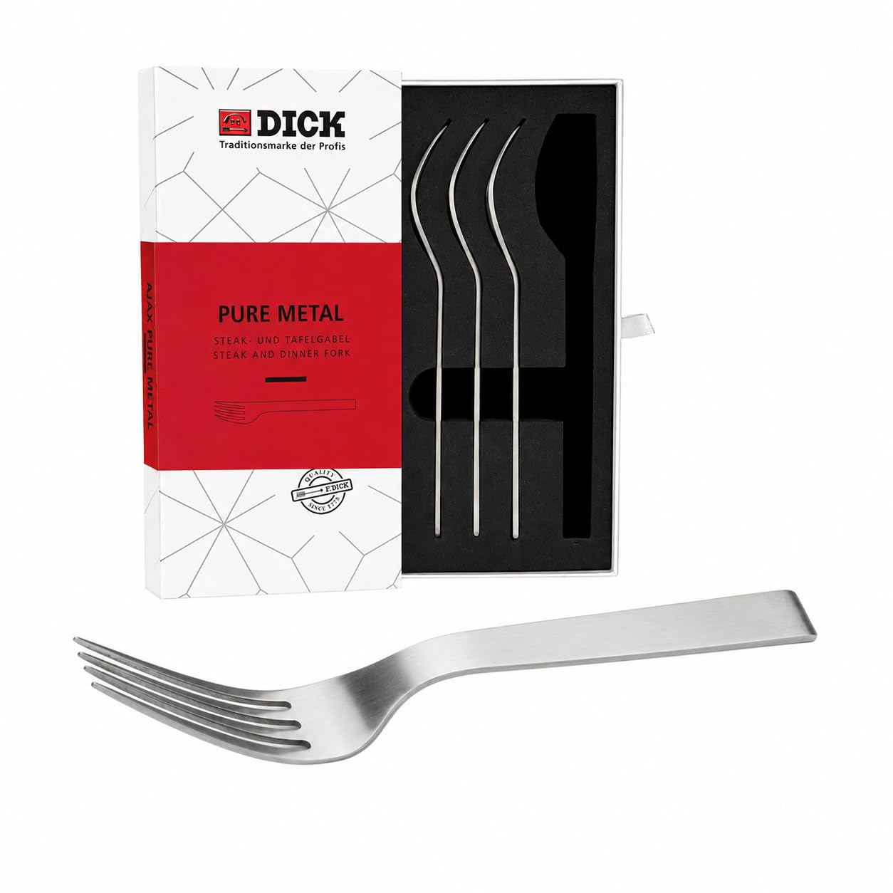 f-dick-pure-metal-ajax-steakmesser-set-4-teilig-grau-22-cm-breites-klingenblatt image 7