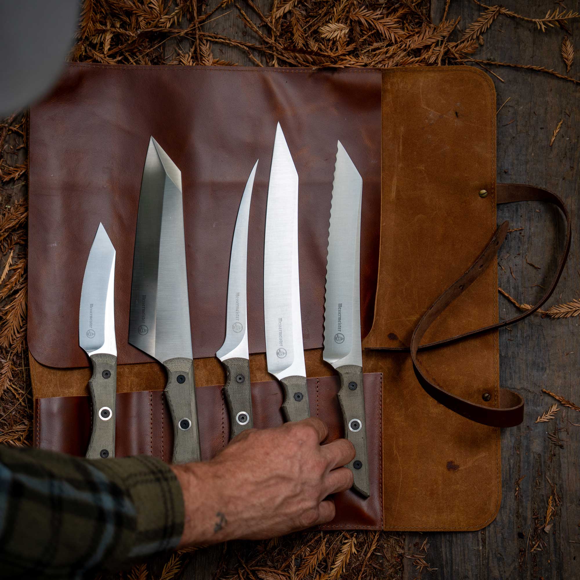 messermeister-overland-chef-leder-messerrollentasche-6-teilig image 1
