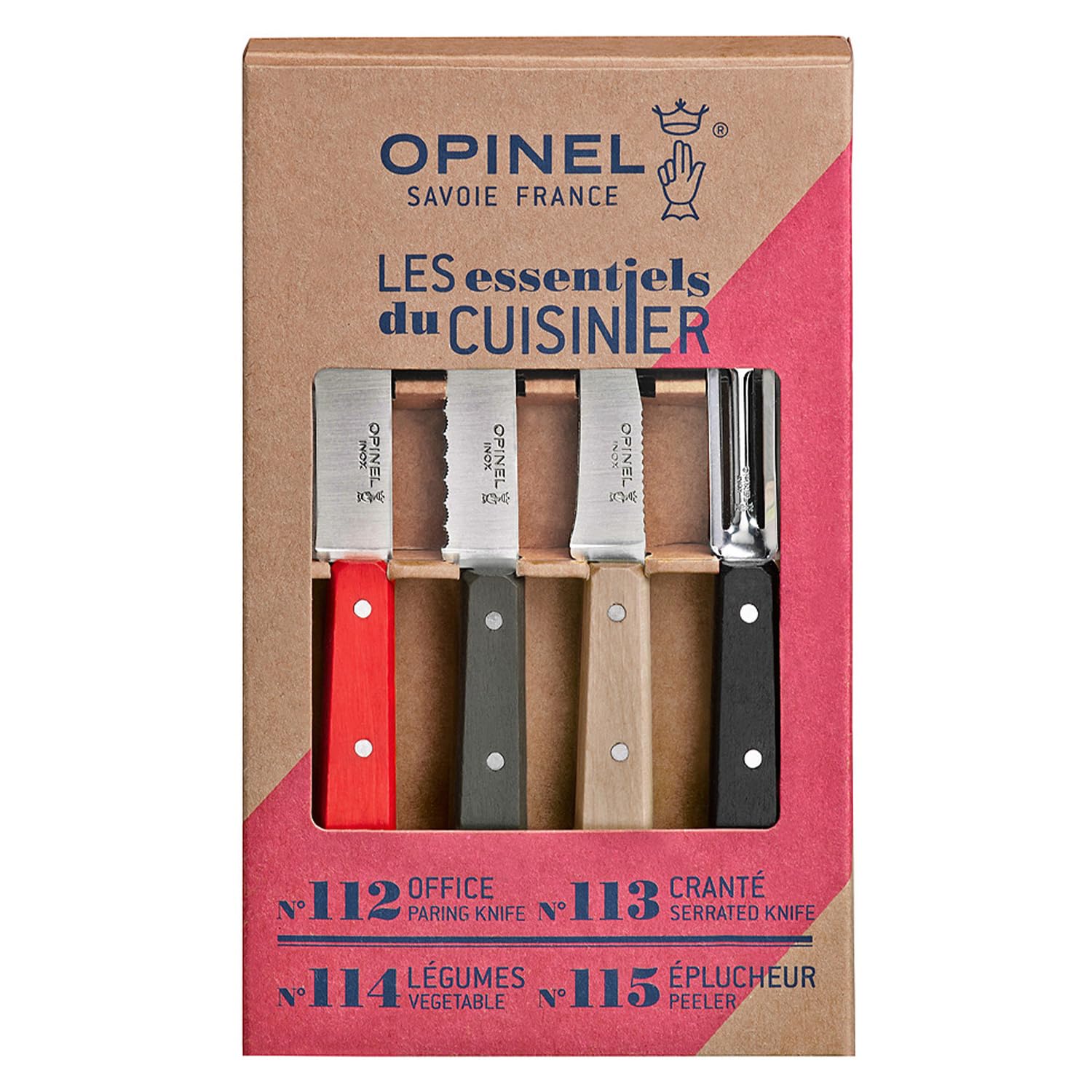 opinel-essentials-k-chenmesser-set-4-teilig-rostfreie-messer-mit-farbigen-griffe image 2
