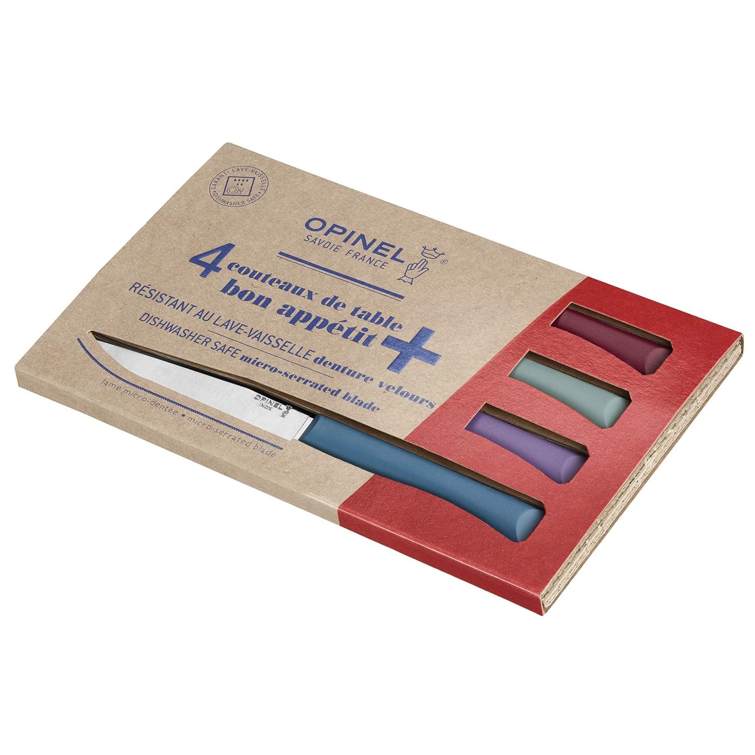 opinel-bon-appetit-plus-4er-tafelmesser-set-mikrozahnung-11-cm image 2
