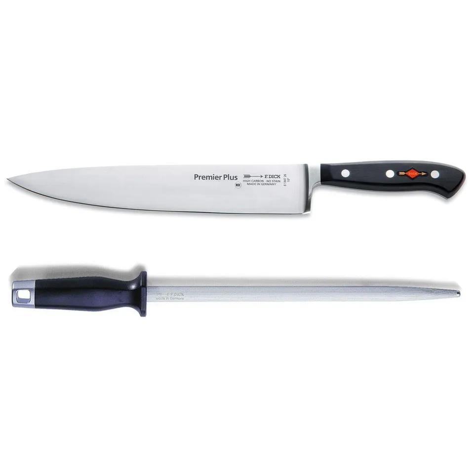 f-dick-premier-plus-kochmesser-26-cm-set-inkl-standard-wetzstahl-30-cm image 1