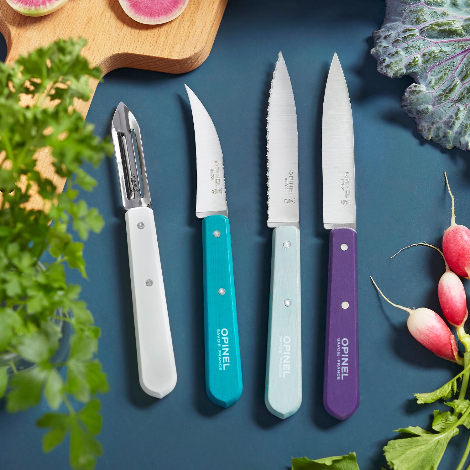 opinel-essentials-k-chenmesser-set-4-teilig-edelstahl-bunt image 3