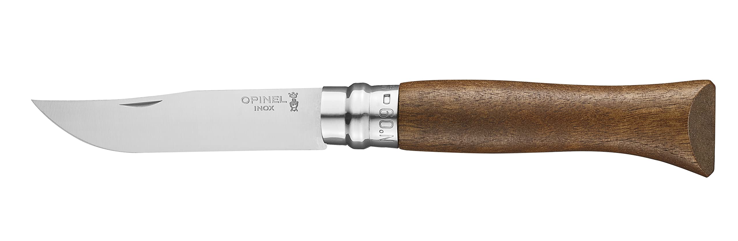 opinel-no-09-inox-walnuss-taschenmesser-rostfrei-9-cm-klinge-walnussholzgriff image 2