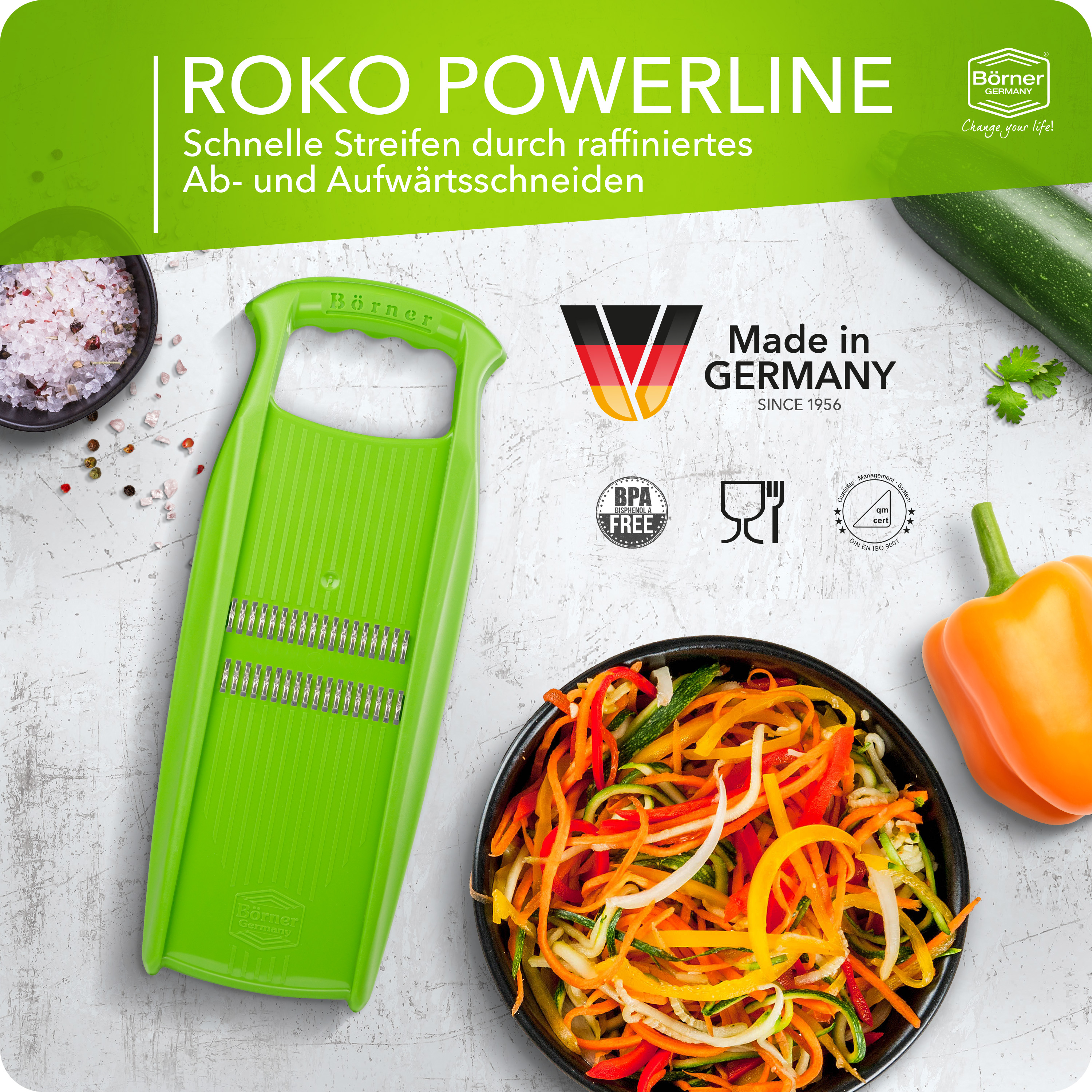 b-rner-roko-powerline-julienne-reibe-mit-fruchthalter image 2