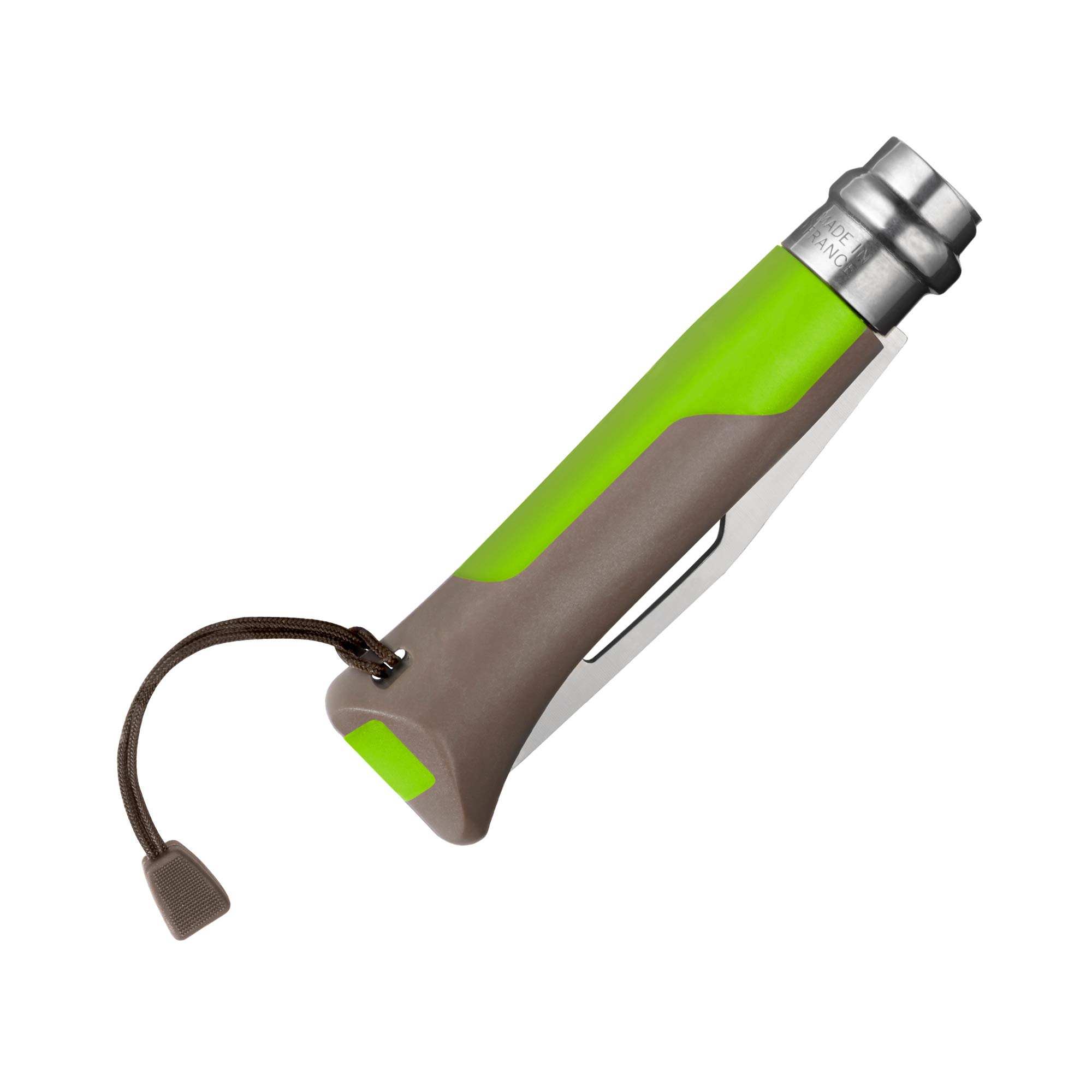 opinel-no-8-outdoor-taschenmesser-dunkelgr-n-mit-sandvik-12c27-klinge image 3