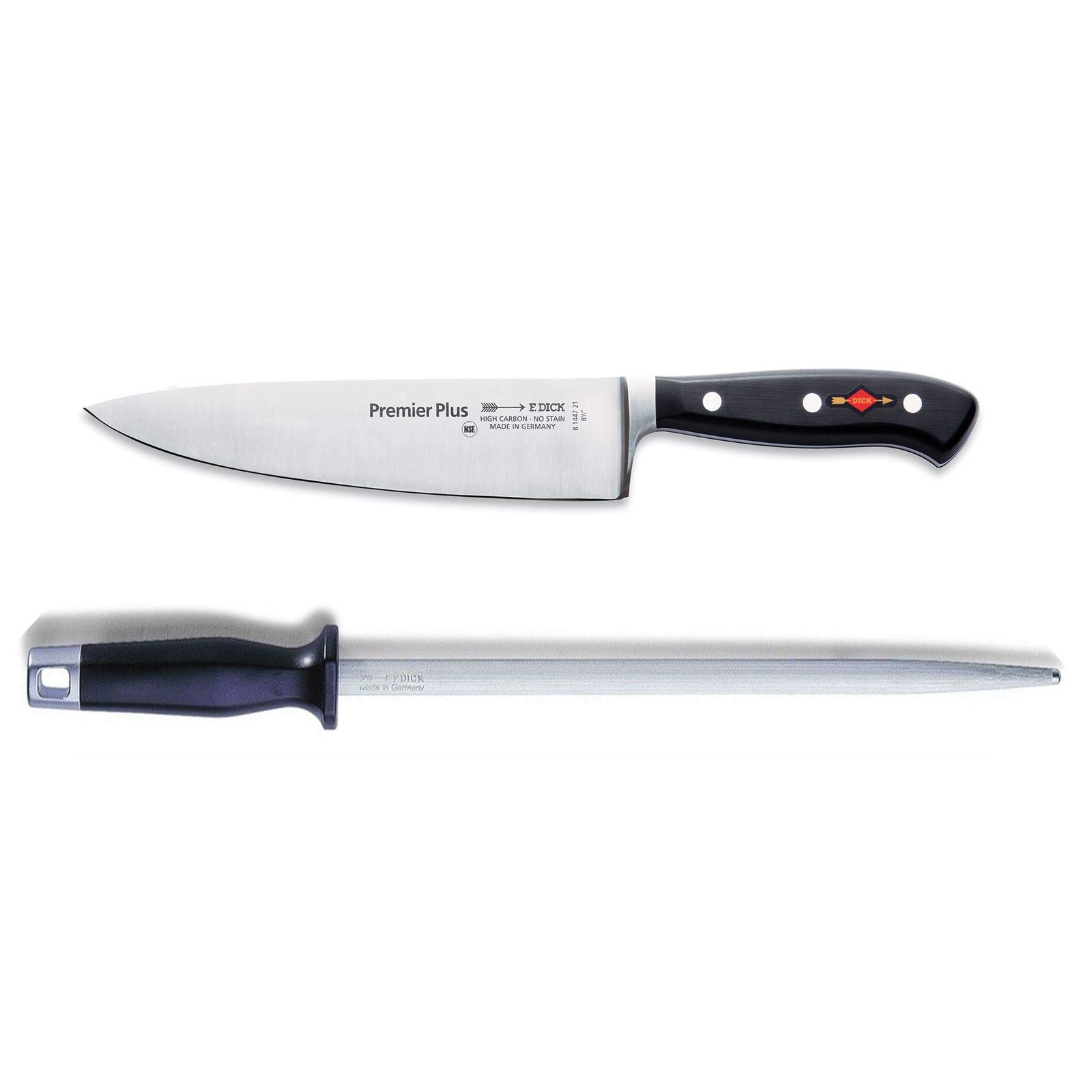 f-dick-premier-plus-kochmesser-21-cm-set-inkl-standard-wetzstahl-30-cm image 1