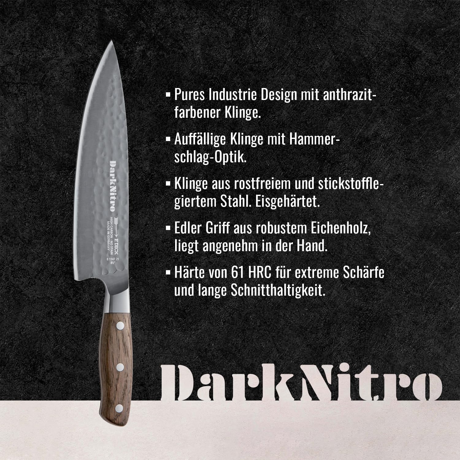 f-dick-darknitro-kochmesser-21-cm-geschmiedet-eiche-61-hrc image 3